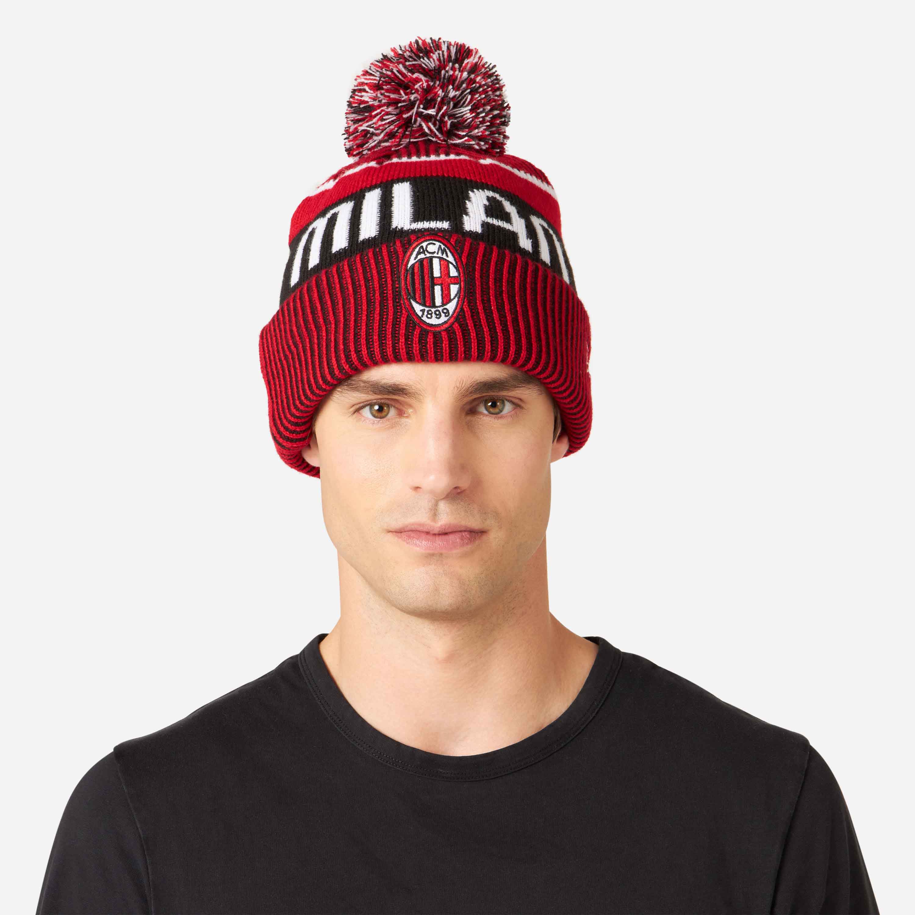 AC Milan New Era Bobble Beanie berretto pon pon taglia unica