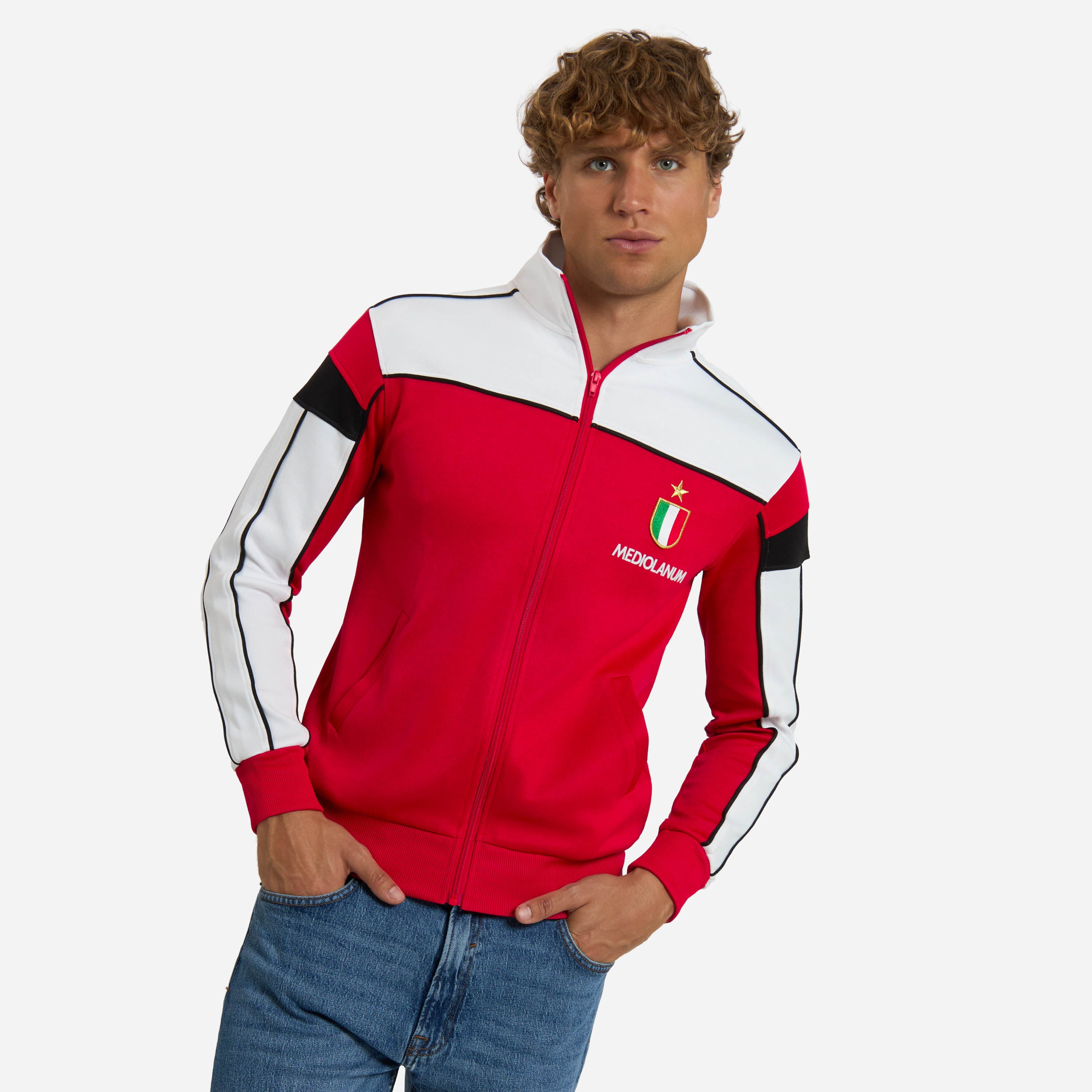 AC Milan Retro Collection 1988/89 Giacca Zip Colori Storici