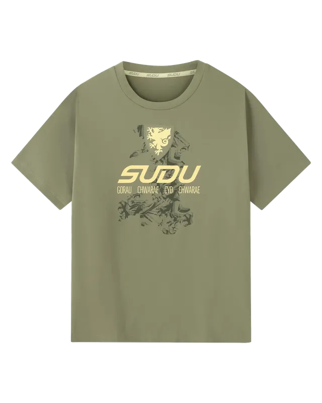 Wales Travel maglia SUDU 2026-27 donna verde oliva logo oro