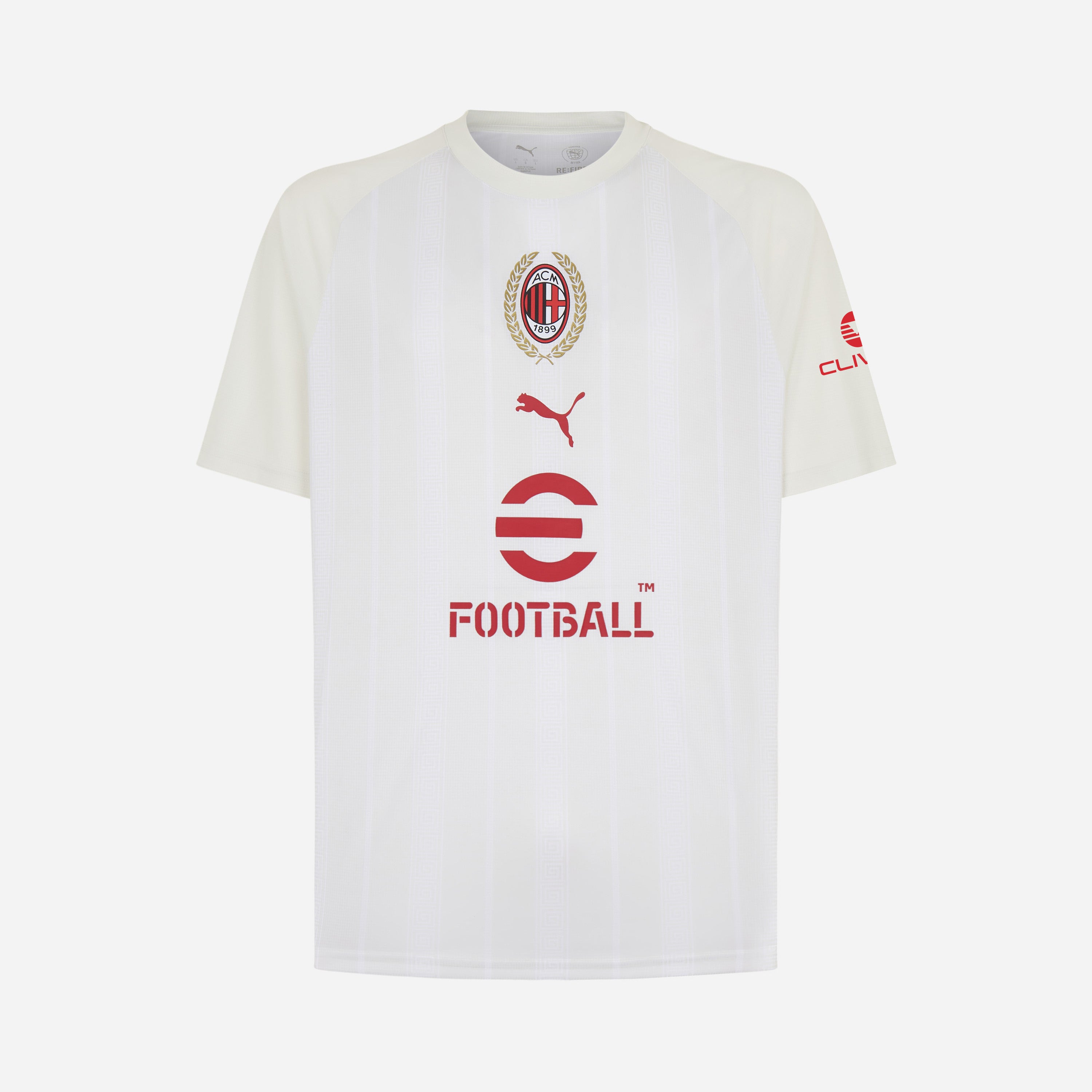 AC Milan Prematch 2026/27 t-shirt bianca poliestere uomo