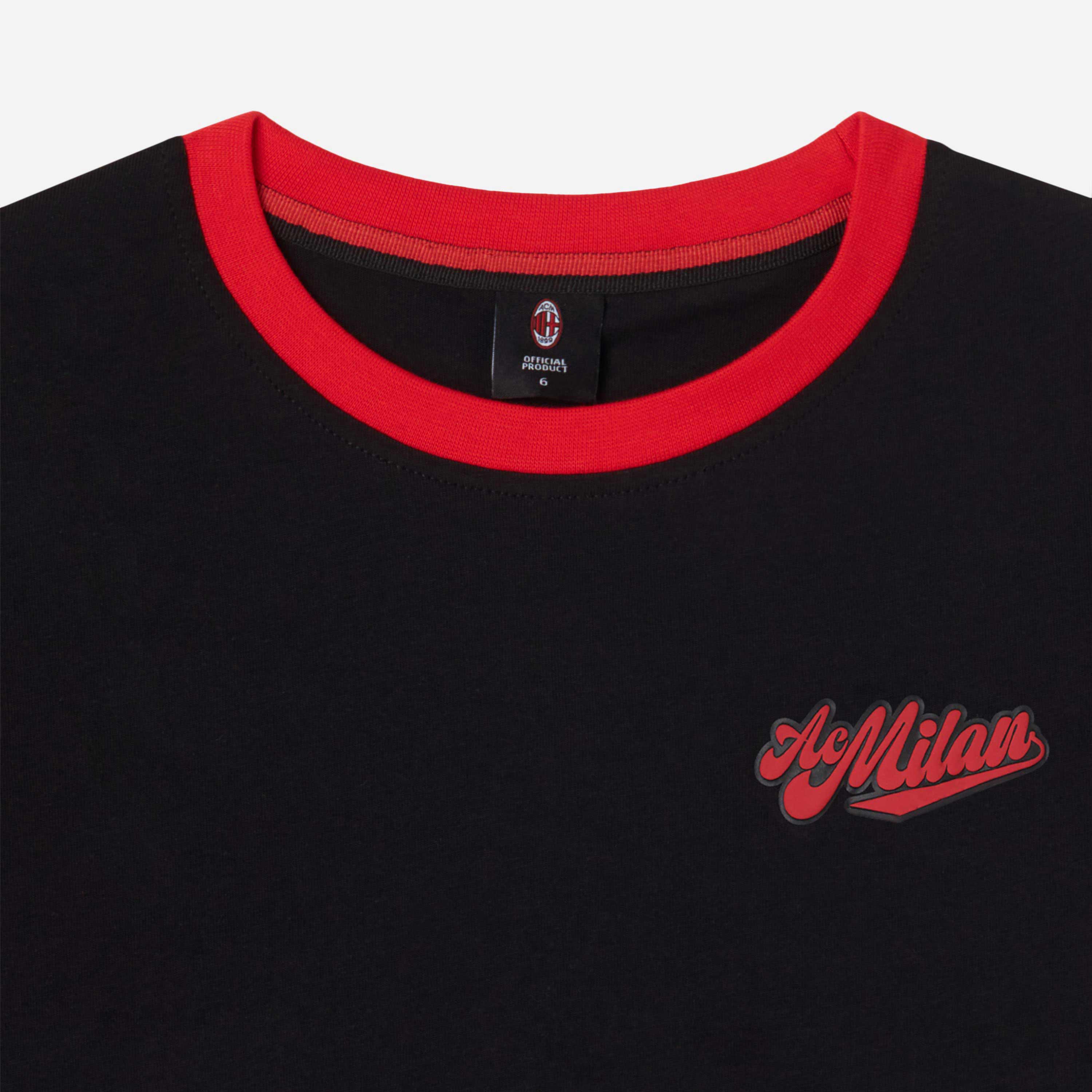 AC Milan Teddy T-Shirt bambino nera 10 anni