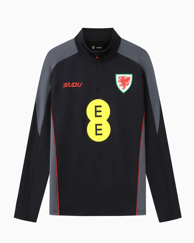Wales Training SUDU top 1/4 zip nero traspirante