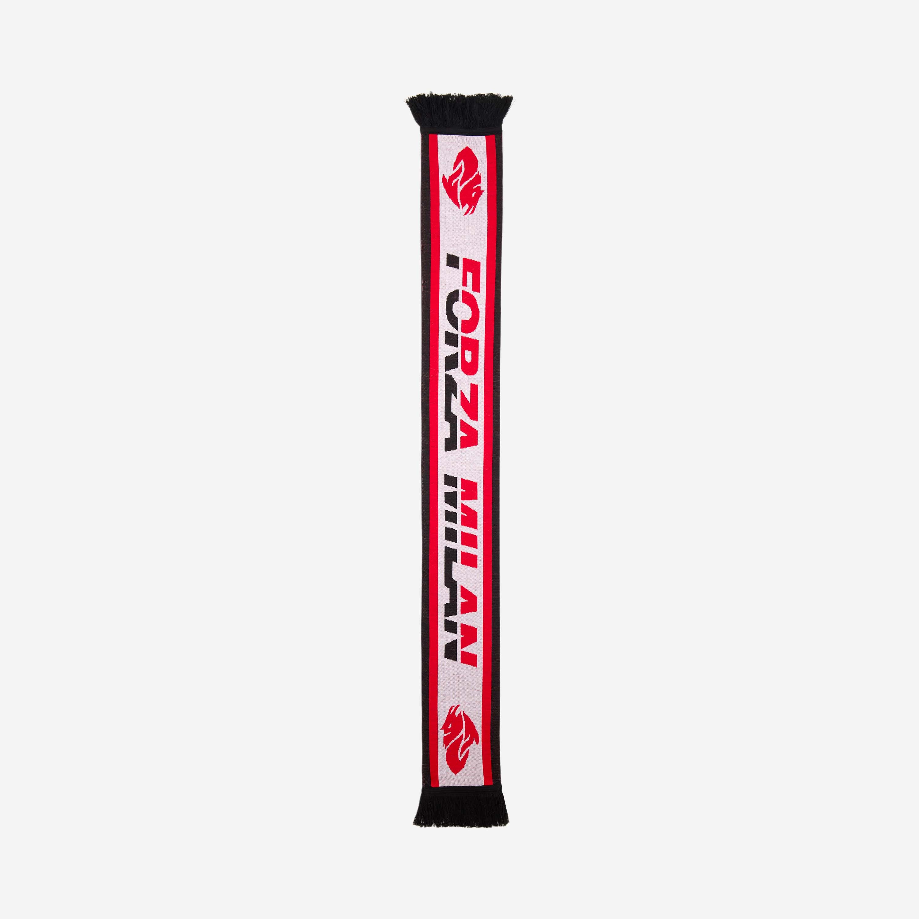 AC Milan Forza Milan sciarpa stadio bianca unisex
