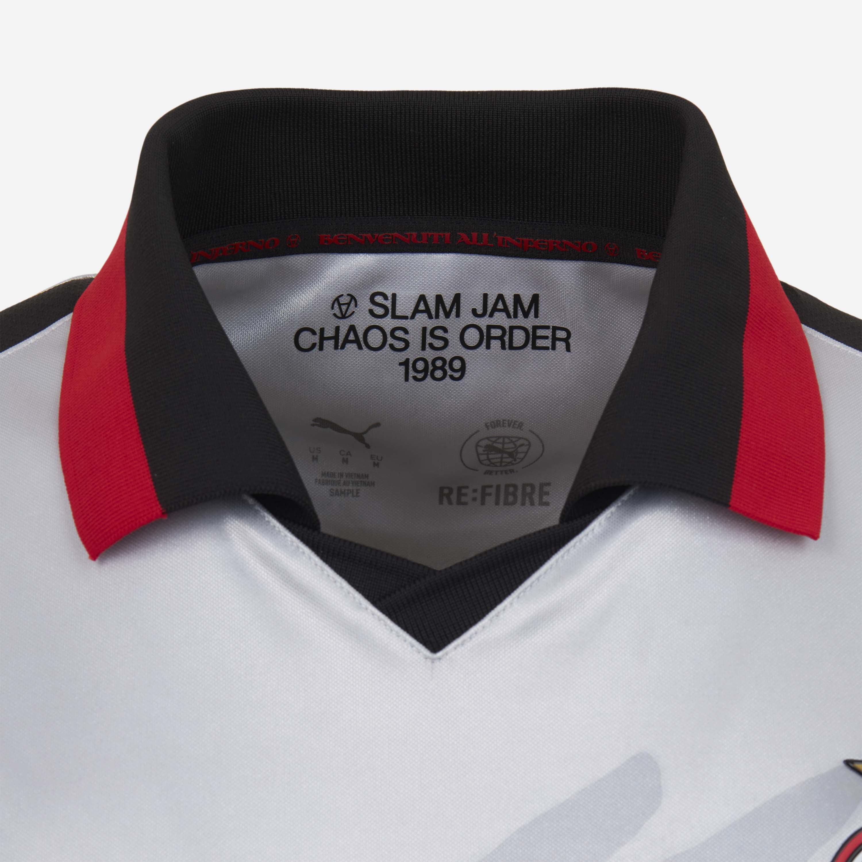 AC Milan Puma x Slam Jam maglia gara argento limited edition