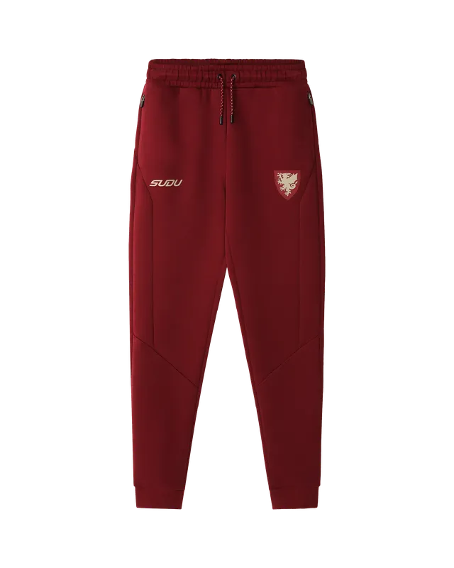 Wales Travel SUDU Players pantalone bordeaux comodo