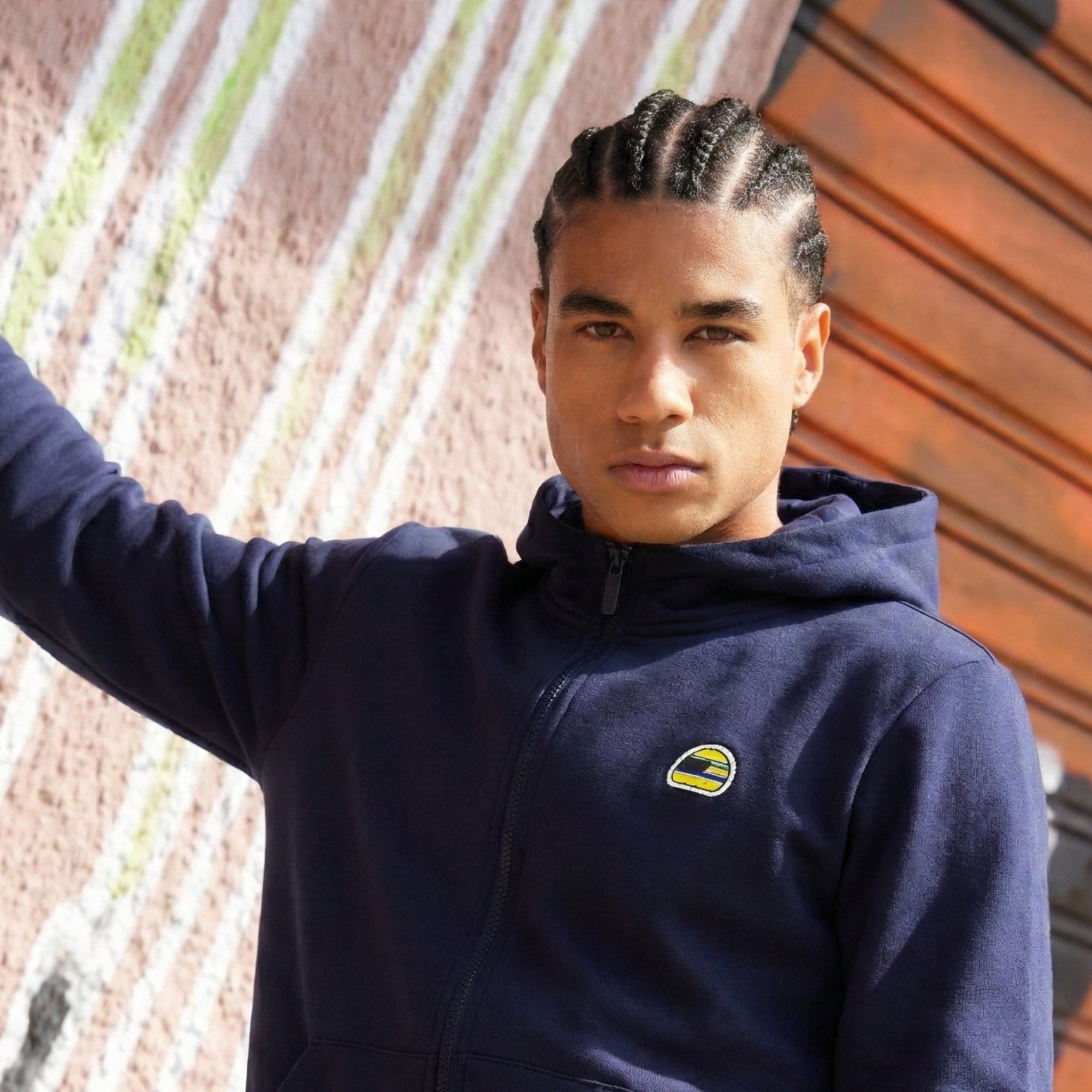 Senna Legacy Helmet Zip Hoodie felpa navy zip