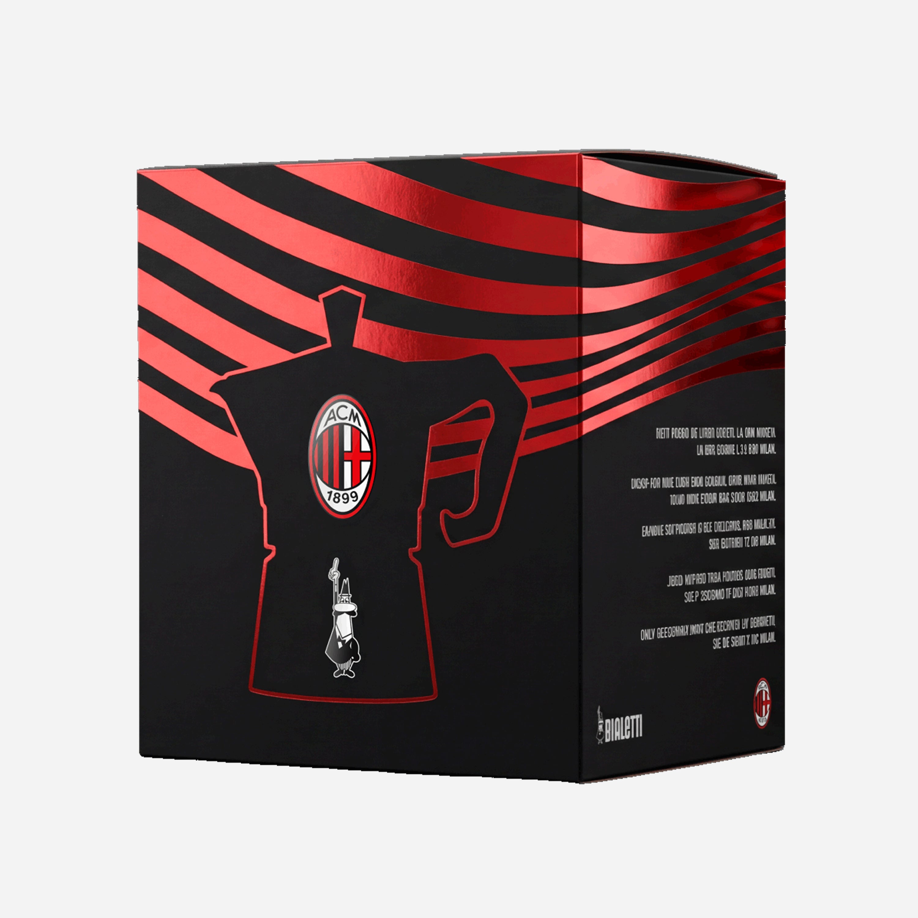 AC Milan Accessori Milan moka Bialetti Express 3 tazze rossa