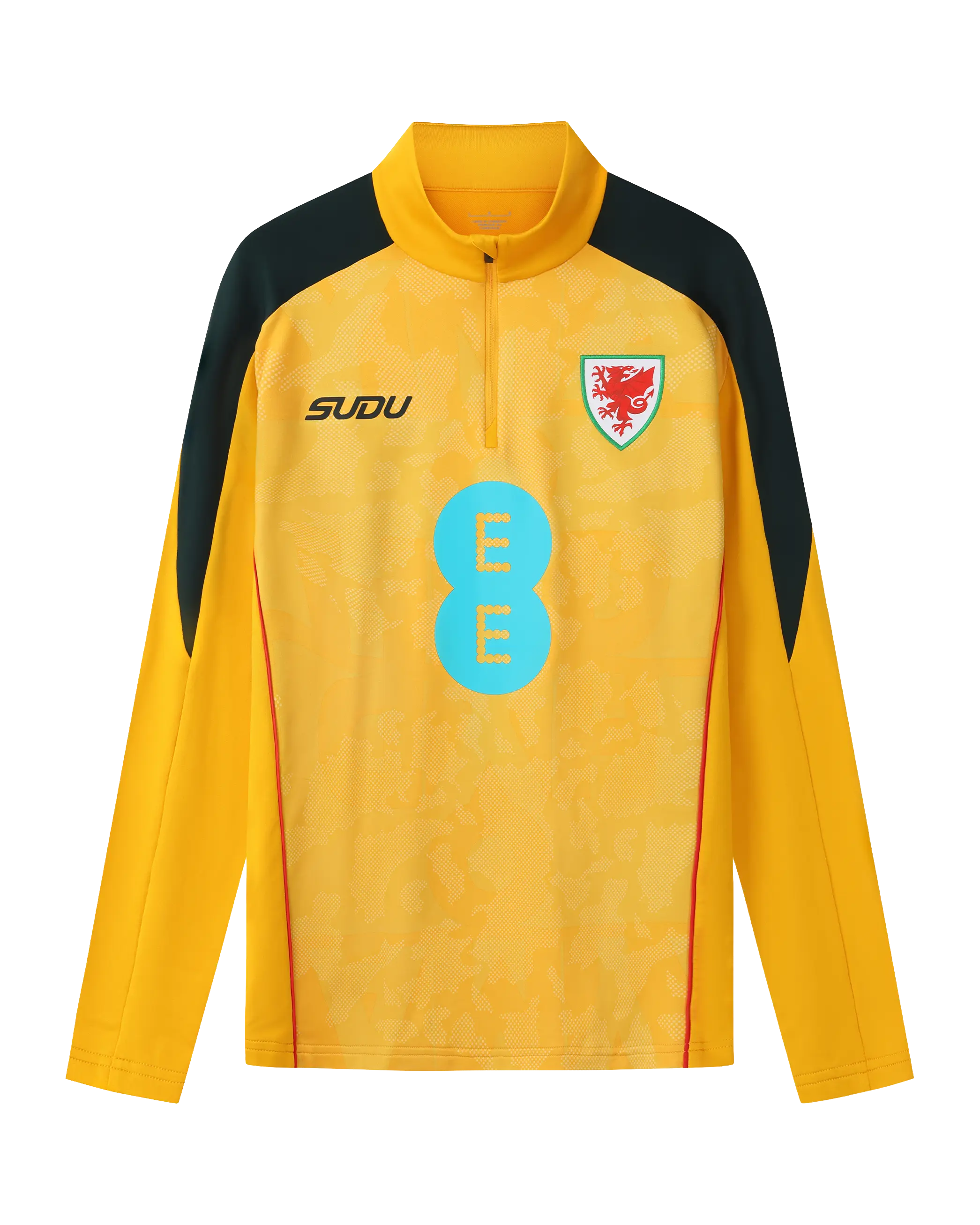 Wales Pre-Match SUDU 2026-27 felpa away gialla