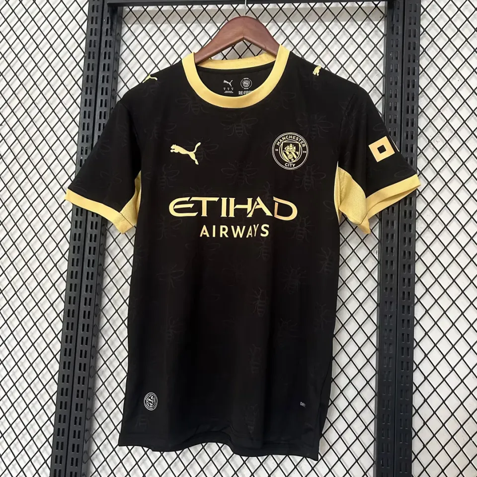 Tifoso Store Maglie da Calcio City Away 2026/27 maglia nera oro