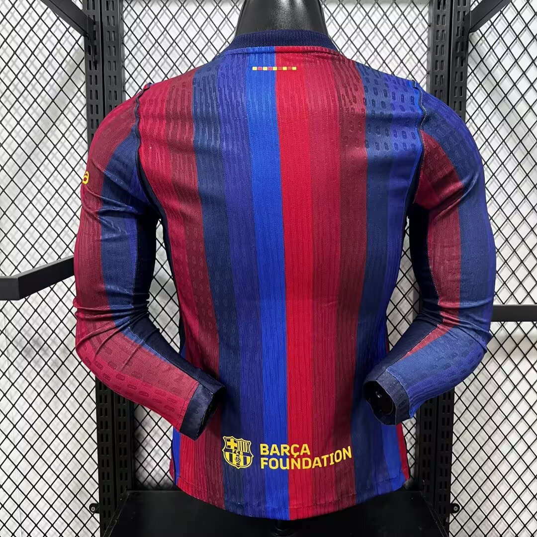 Tifoso Store Barcellona 2026/27 prima maglia giocatore manica lunga