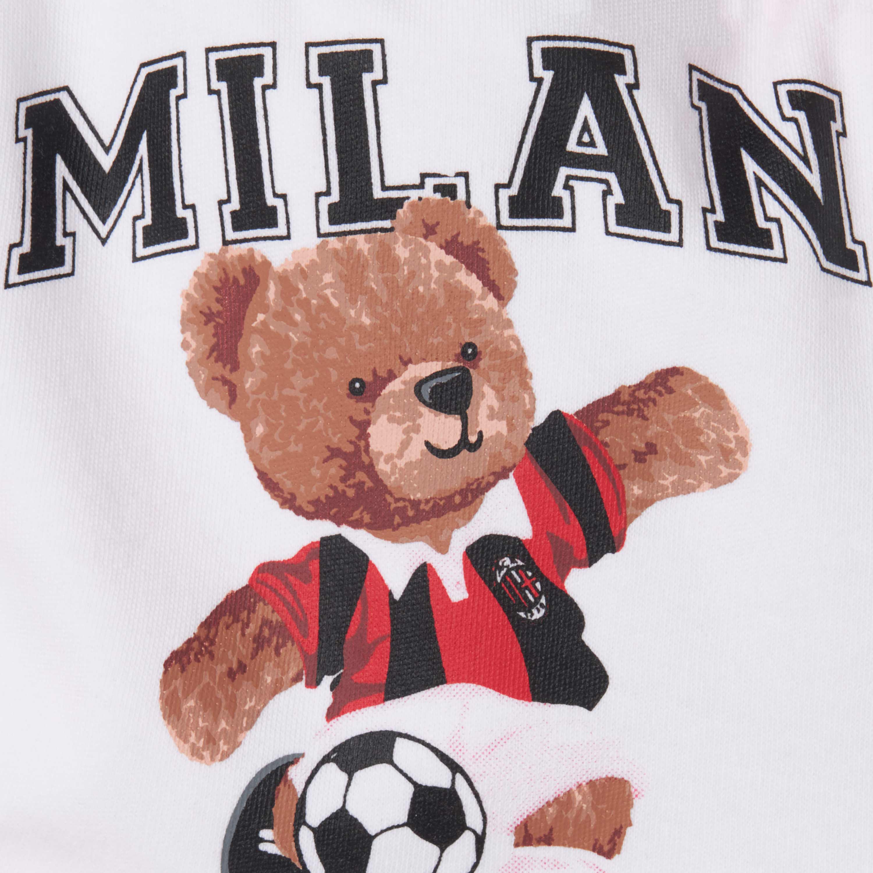 AC Milan Accessori Milan Baby Bib Teddy bavaglino neonato