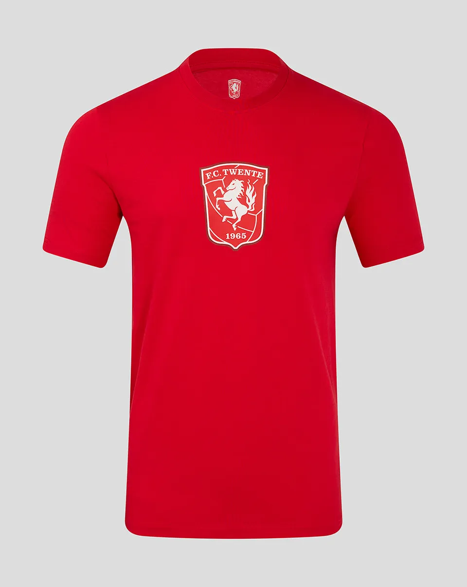 Twente Lifestyle Core Logo T-Shirt Rossa L Cotone