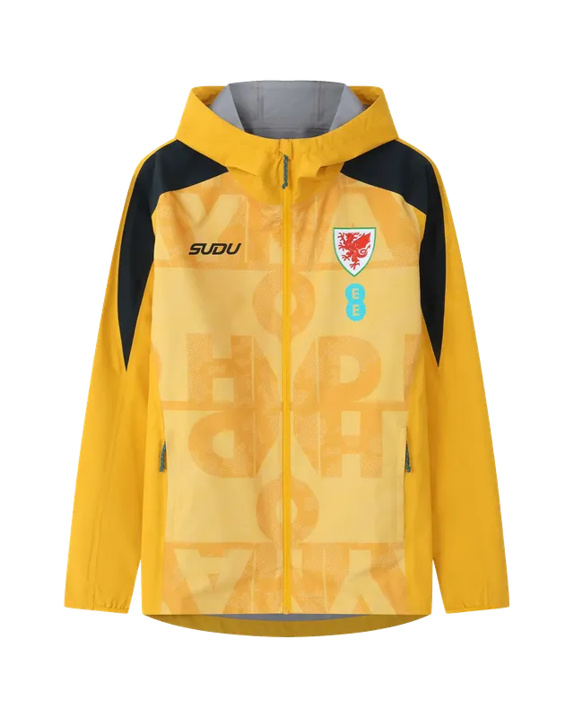 Wales SUDU Pre-Match 2026-27 giacca leggera uomo gialla
