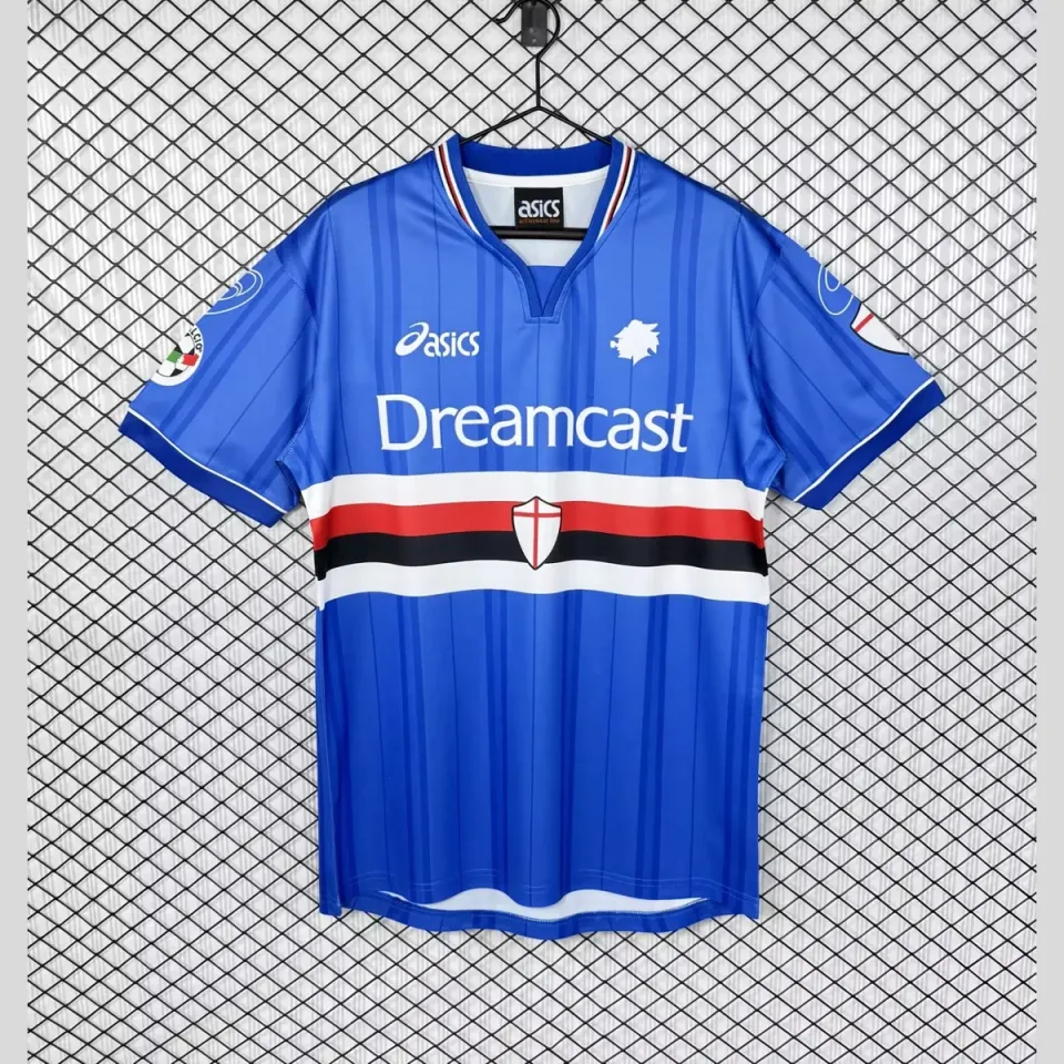 Tifoso Store Sampdoria 2001/02 Retro maglia home Dreamcast