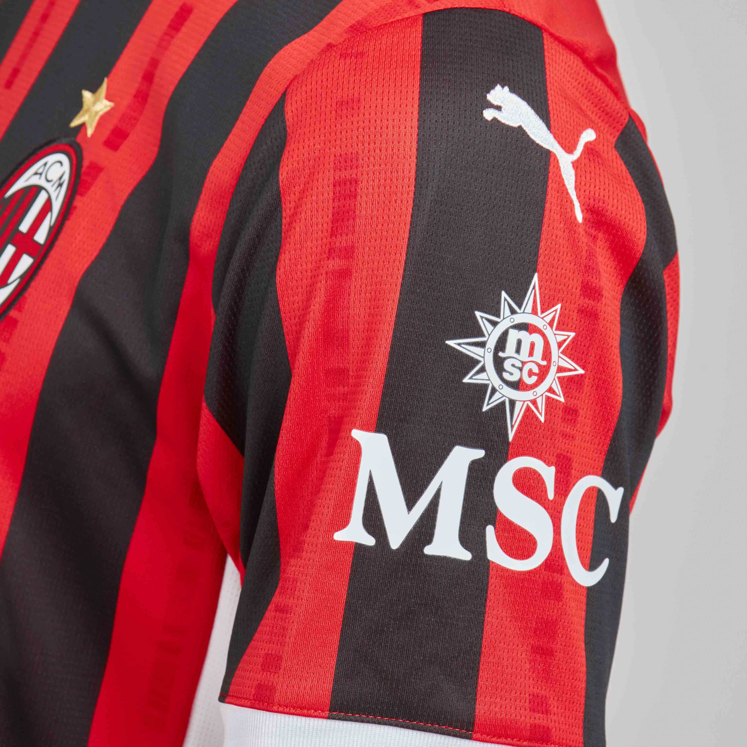 AC Milan Home 2024/25 maglia gara uomo M strisce
