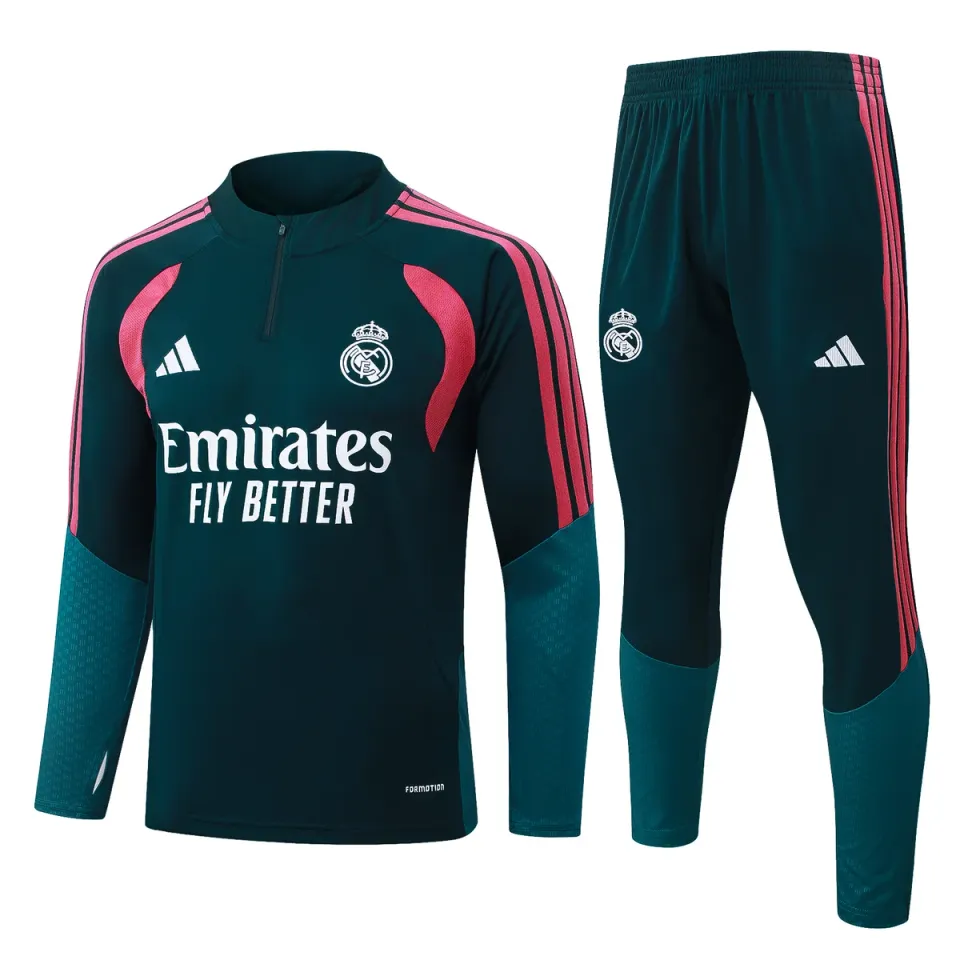 Real Madrid 2026/27 Tuta Verde Petrolio Dettagli Rosa