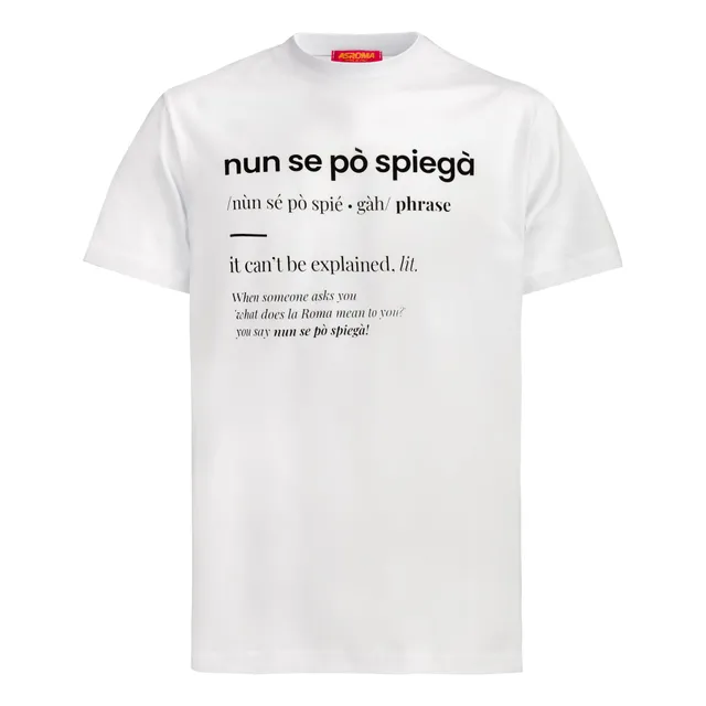 AS Roma Nun Se Po Spiega t-shirt taglia L