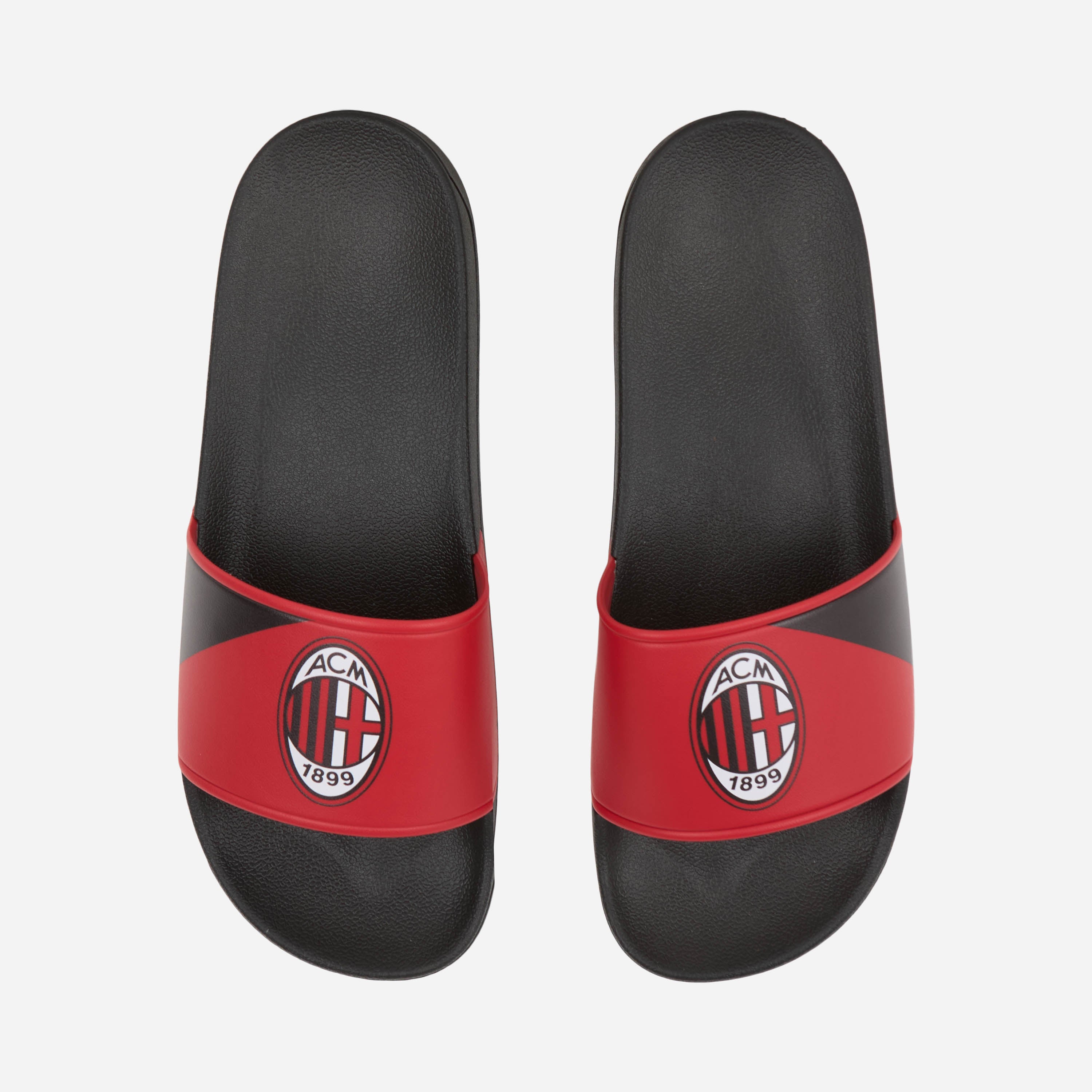 AC Milan Logo Slides ciabatte uomo nere 43 PVC