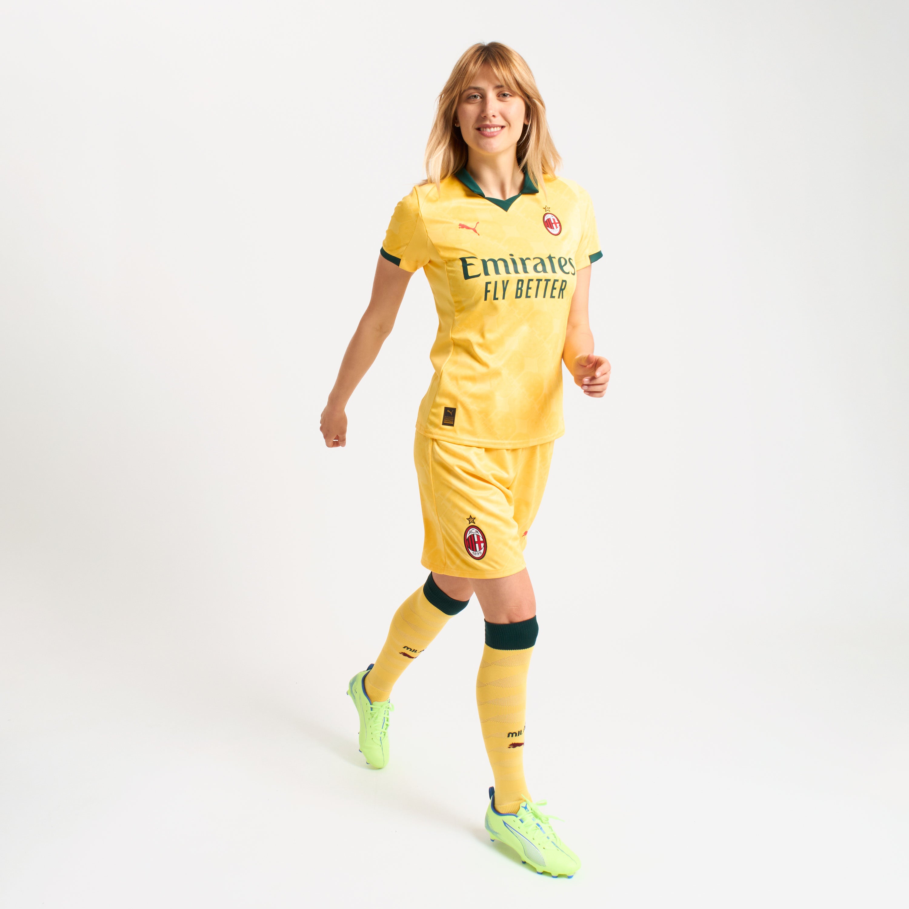 AC Milan Third 2025/26 maglia donna gialla