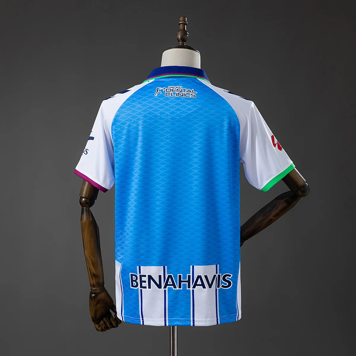 Tifoso Store Malaga 2026/27 maglia bianca strisce azzurre