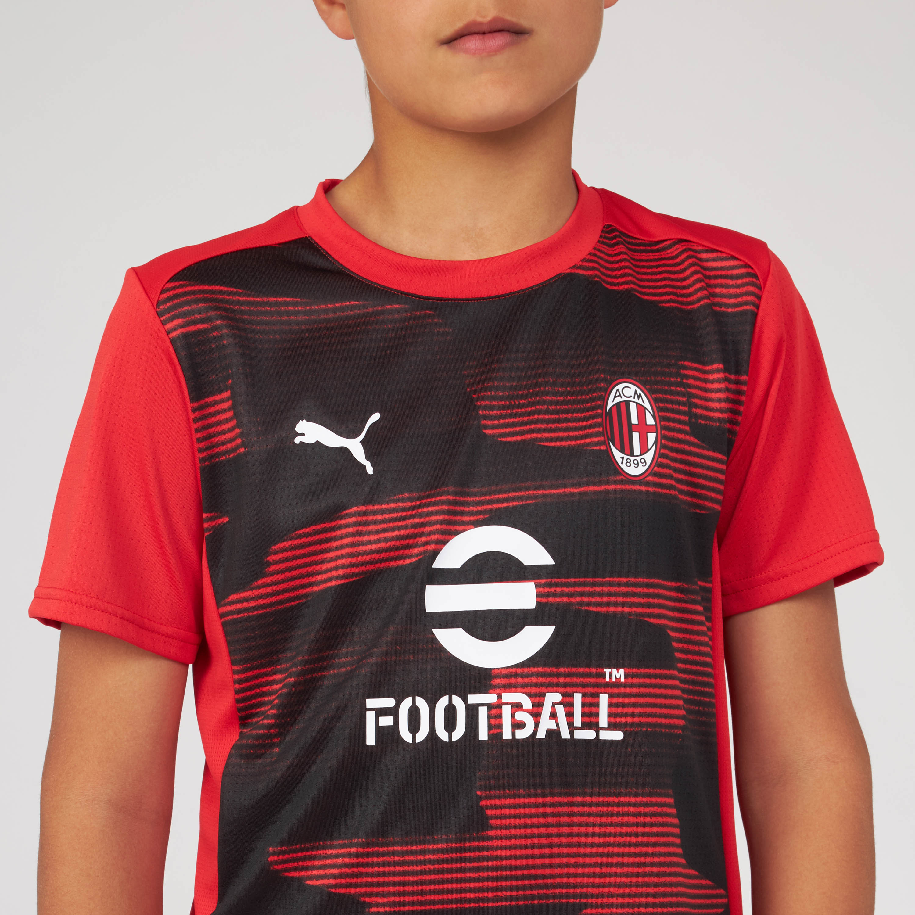AC Milan Prematch 2024/25 maglia bambino manica corta