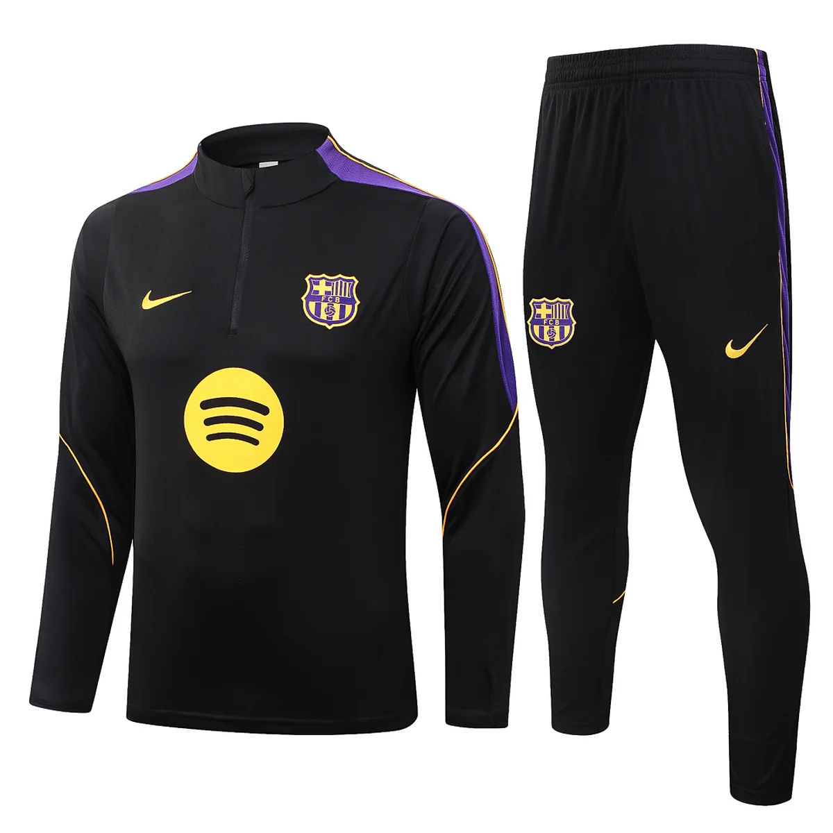 Barcellona Nera 2026/27 Tuta Mezza Zip XL Viola