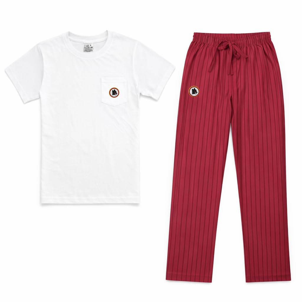 Roma Fanshop Abbigliamento pigiama uomo L lupetto cotone