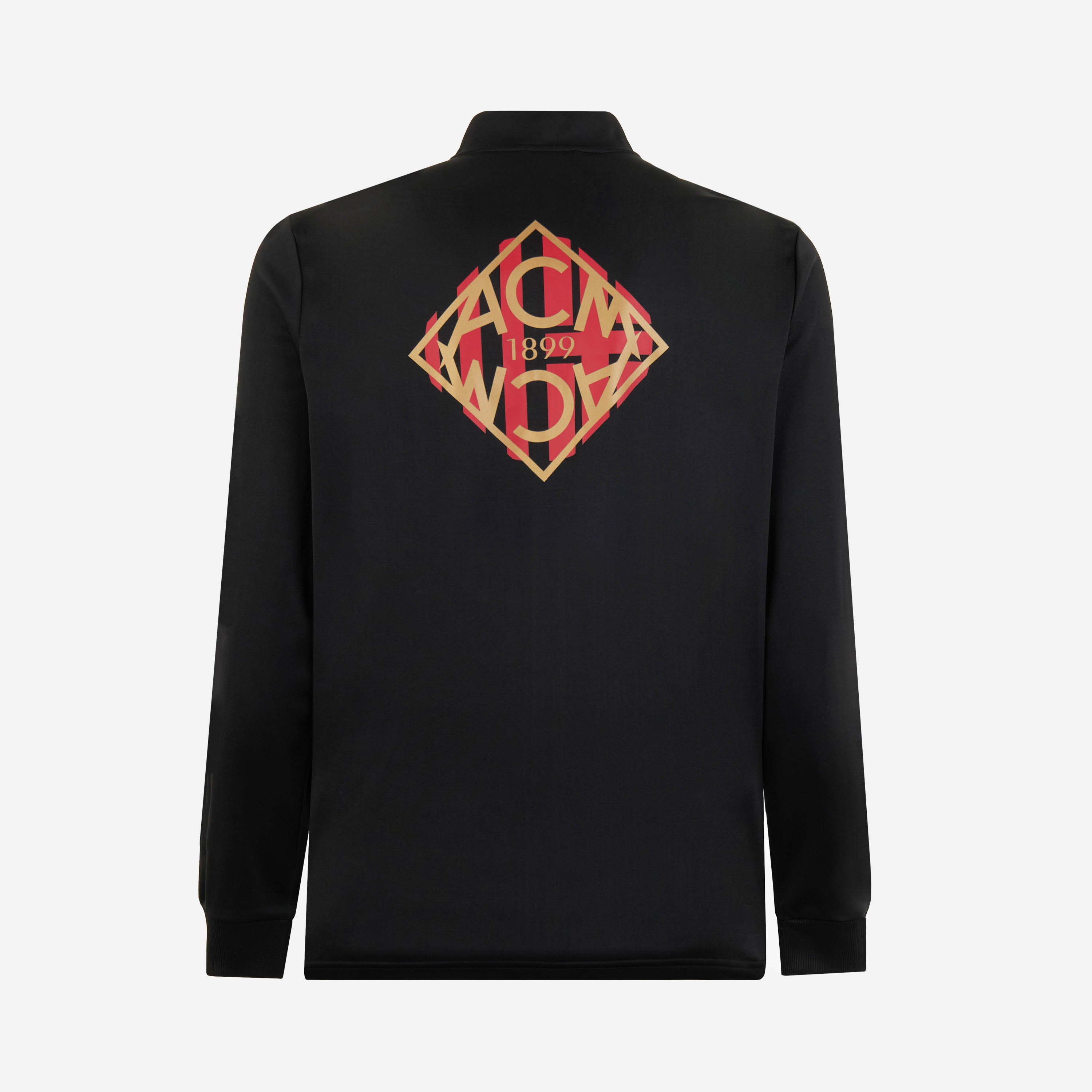 AC Milan Culture felpa uomo zip girocollo fantasia