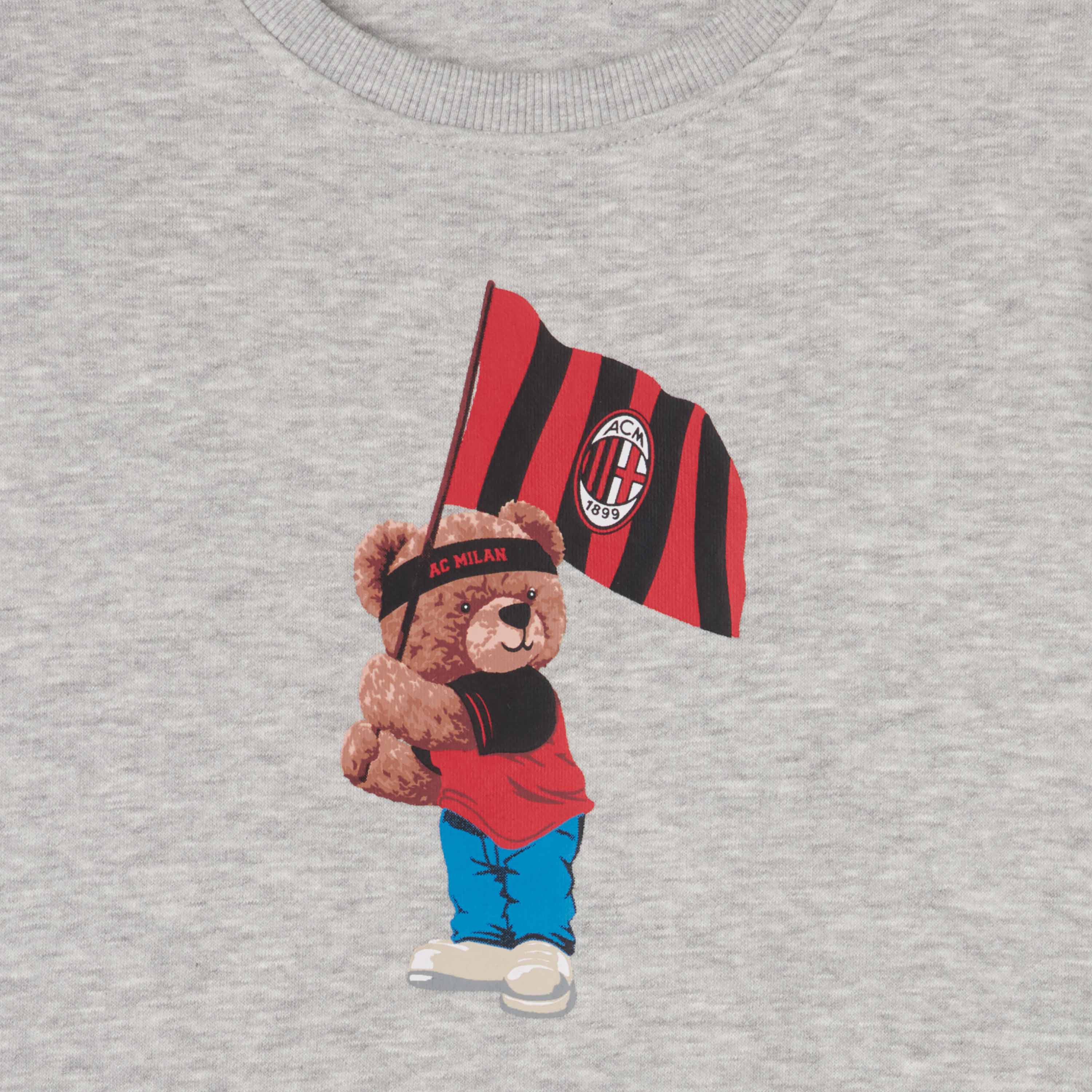 AC Milan Teddy Collection Felpa Grigia Bambino 8 Anni