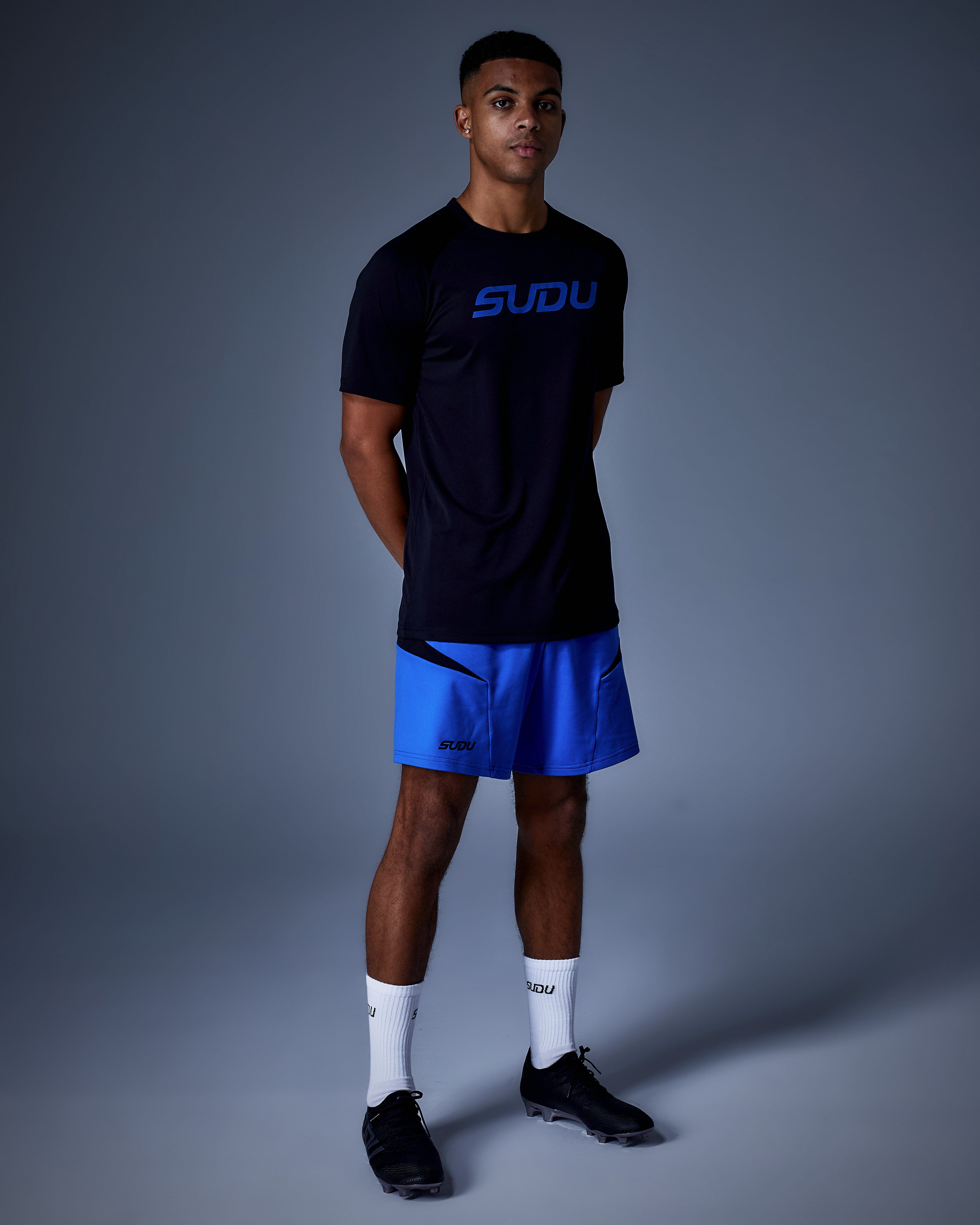 SUDU Clothing SPS 01 pantaloncini calcio blu