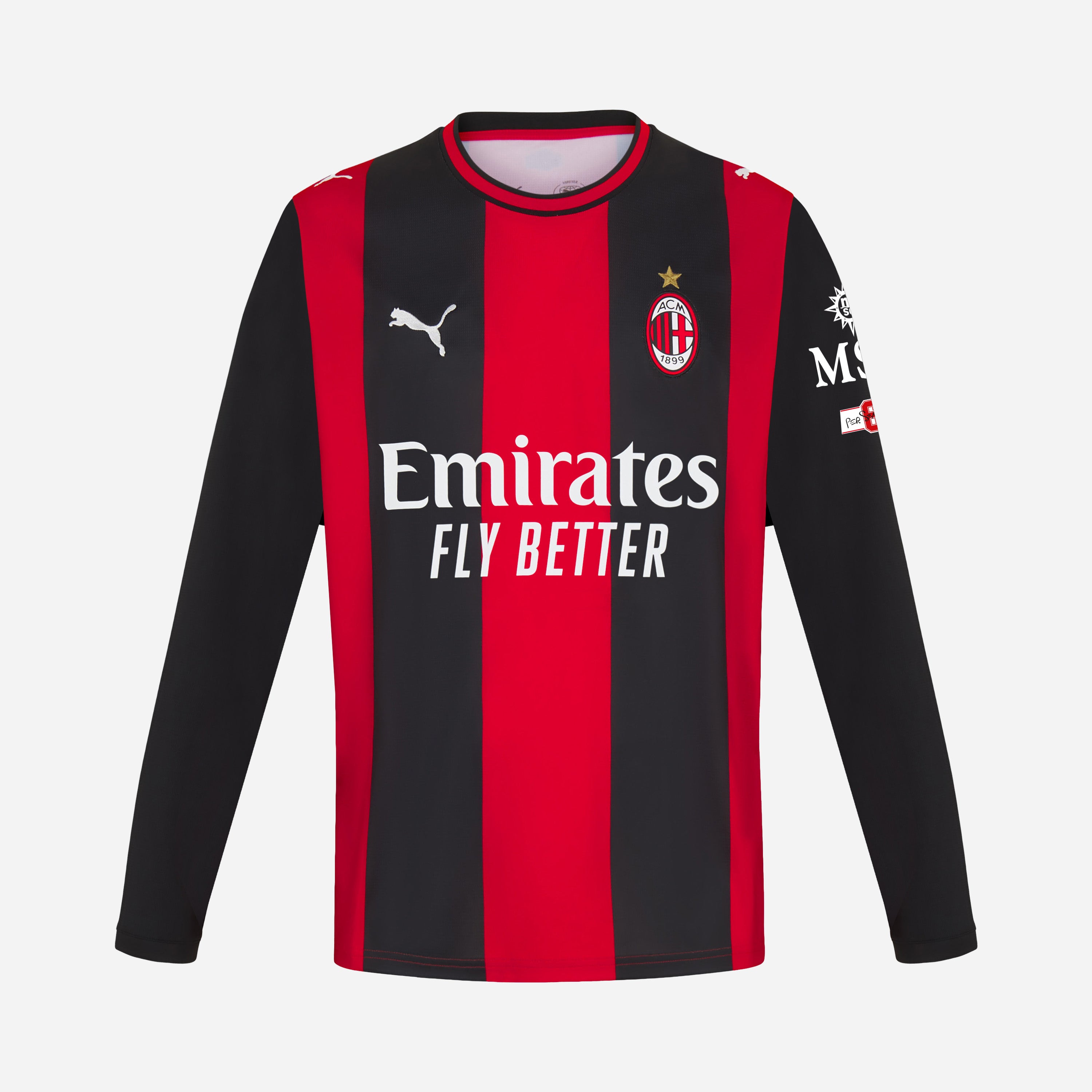 AC Milan Kit Gara Milan Home 2026/27 maglia manica lunga uomo