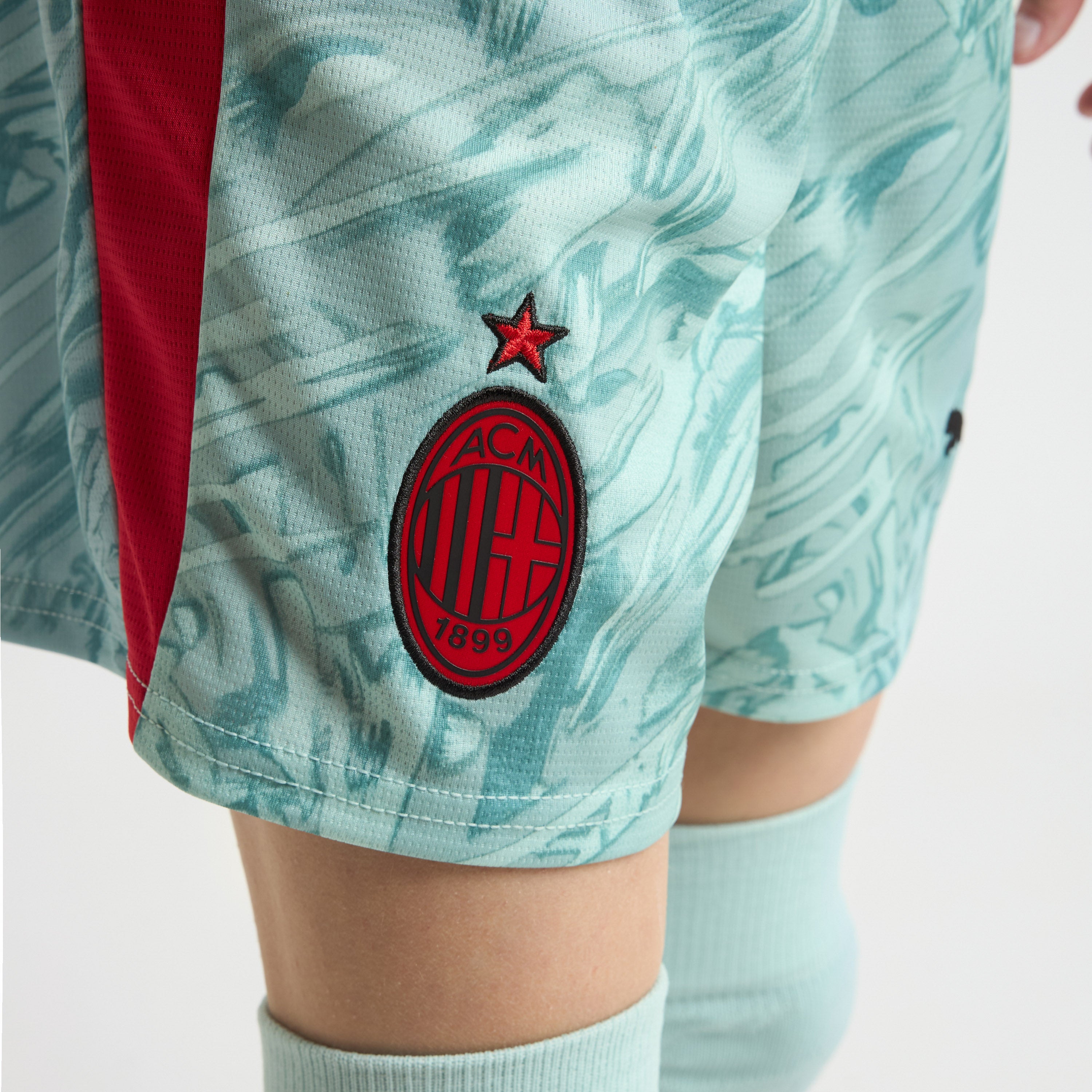 AC Milan Kit Gara Portiere 2025/26 Pantaloncini Bimbo Riciclati
