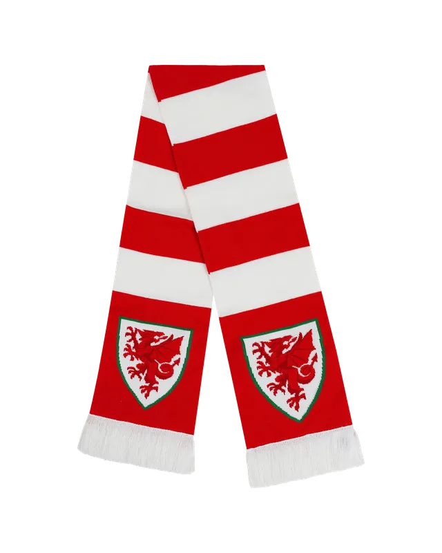 Wales Accessories Bar sciarpa rosso bianco taglia unica