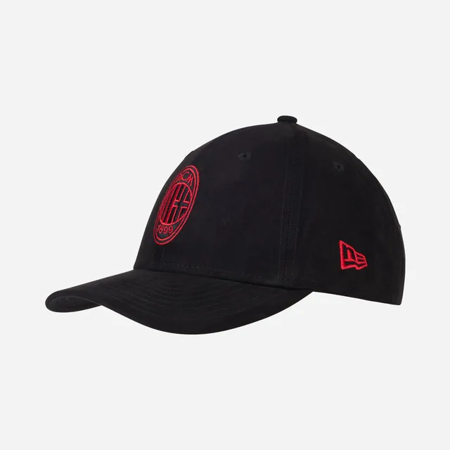 AC Milan New Era 9Forty cappello nero uomo scamosciato