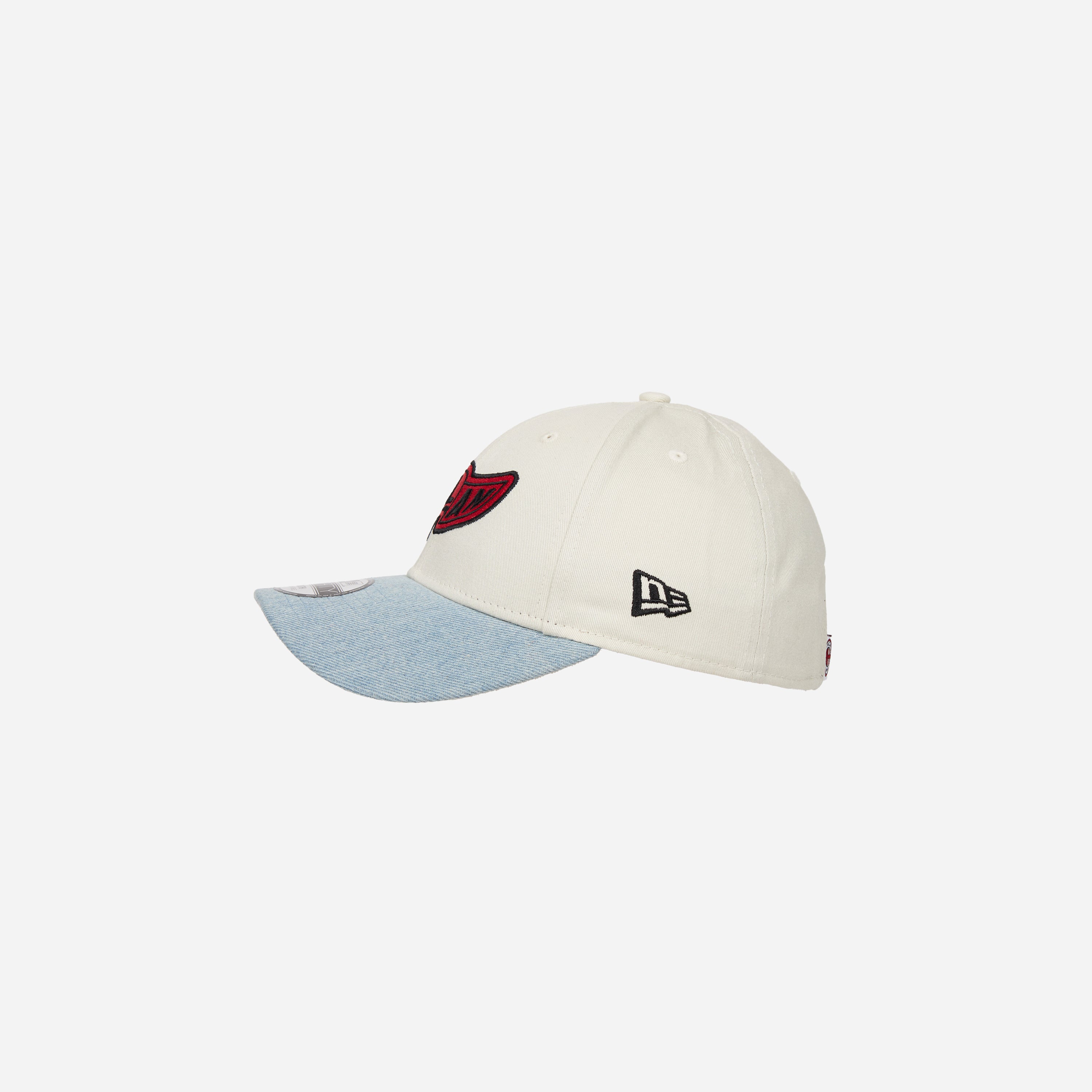 AC Milan 9FORTY New Era cappello bambino bianco visiera denim