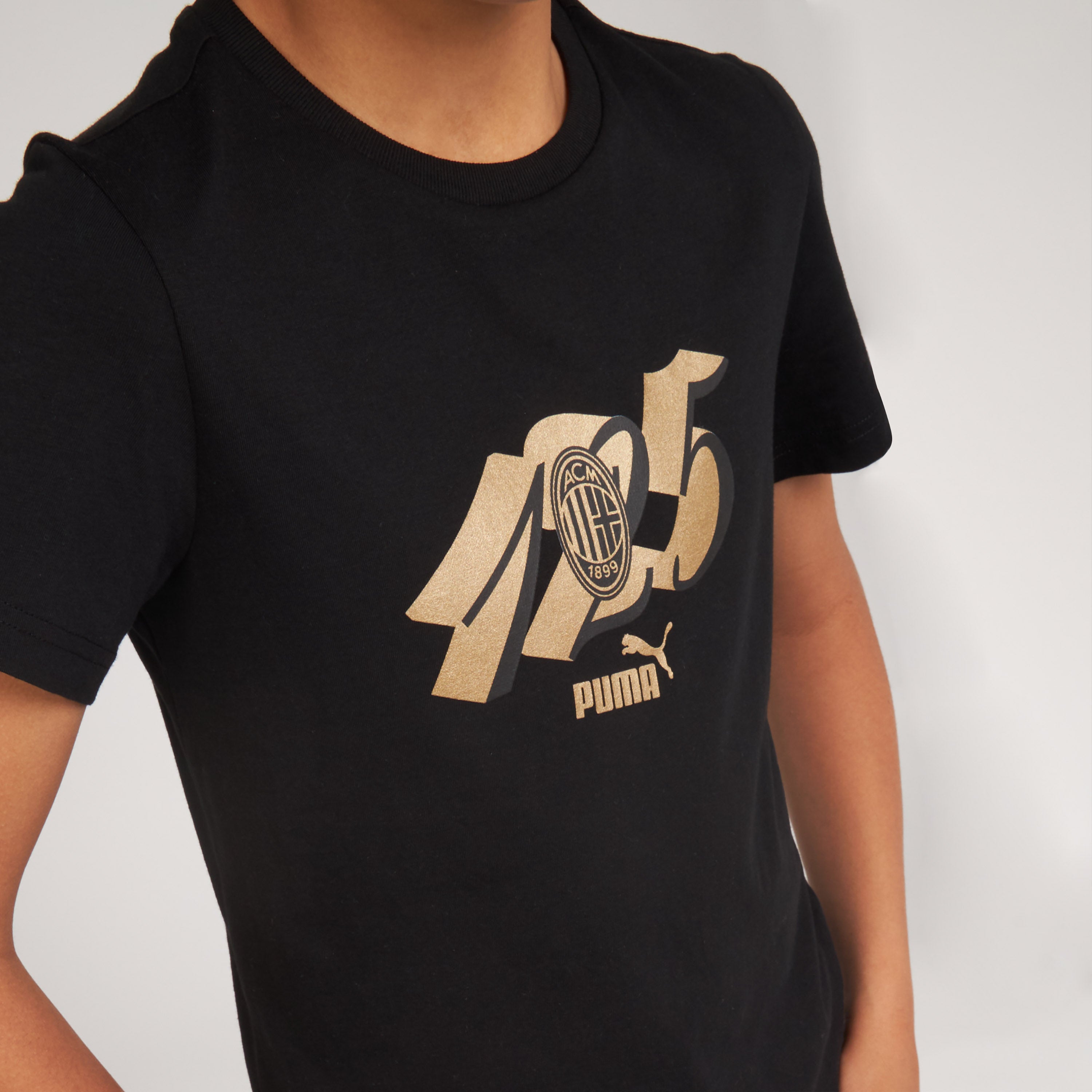 AC Milan 125th Anniversary Culture t-shirt bimbo nera oro