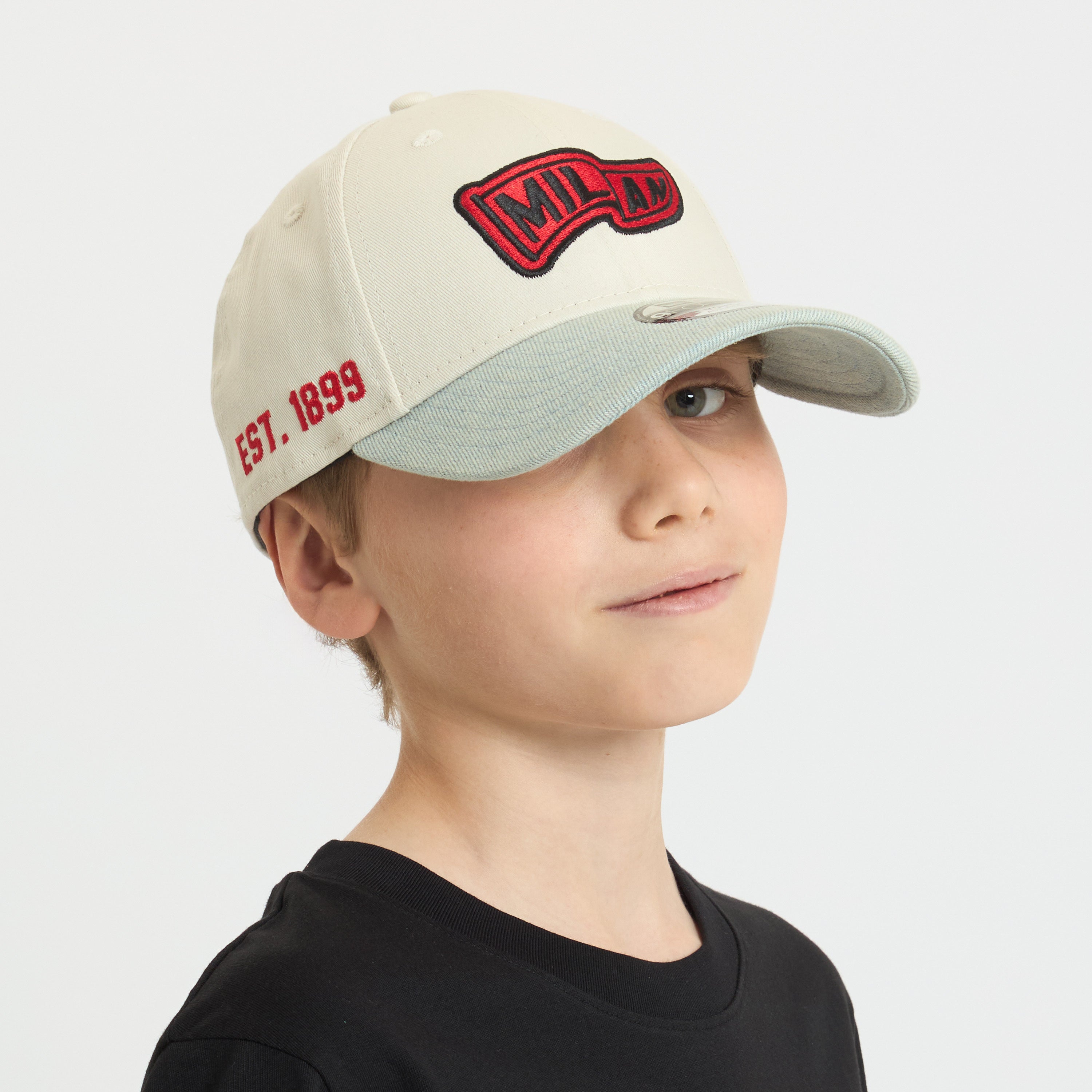 AC Milan New Era 9Forty cappello bianco bambino