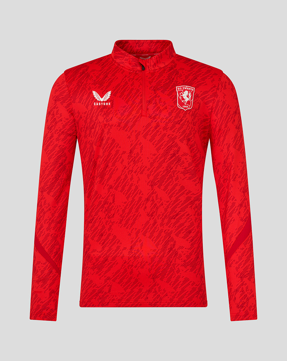 FC Twente Matchday Midlayer Top 25/26 felpa uomo rossa