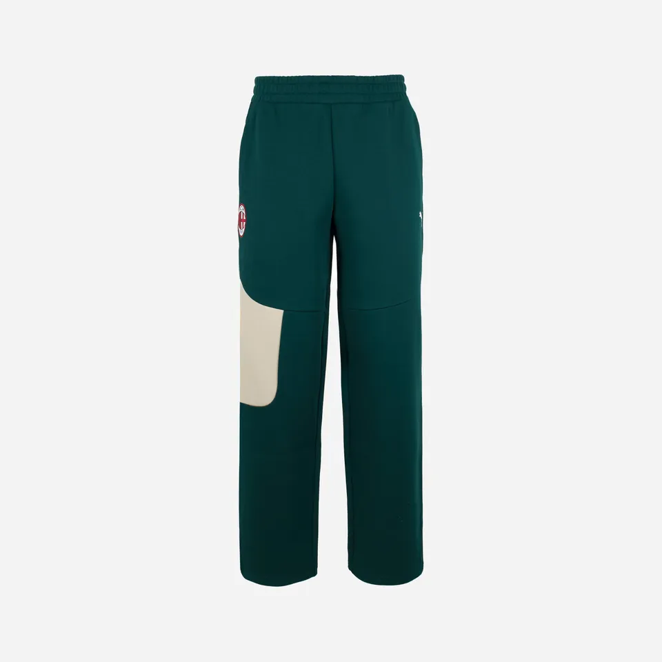AC Milan Pumatech 2025/26 pantaloni uomo verdi tasche zip