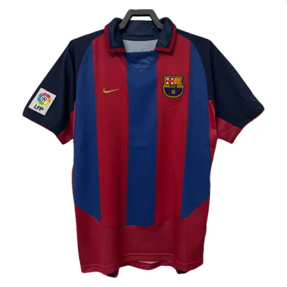 Prima Maglia Barcellona 2003/04 Retro maglia blaugrana polo