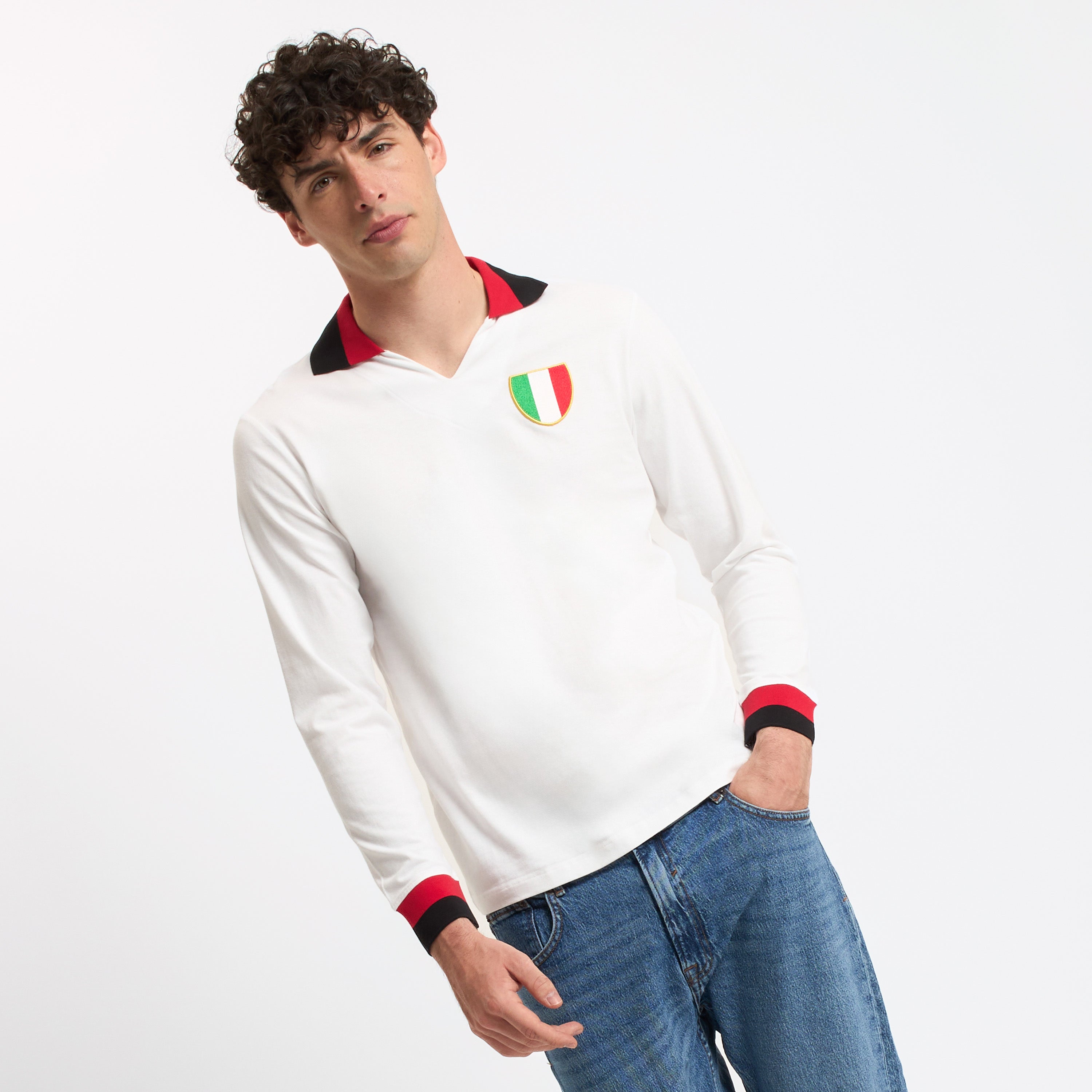 Milan Historical Home Jersey 1963 maglia retro bianca