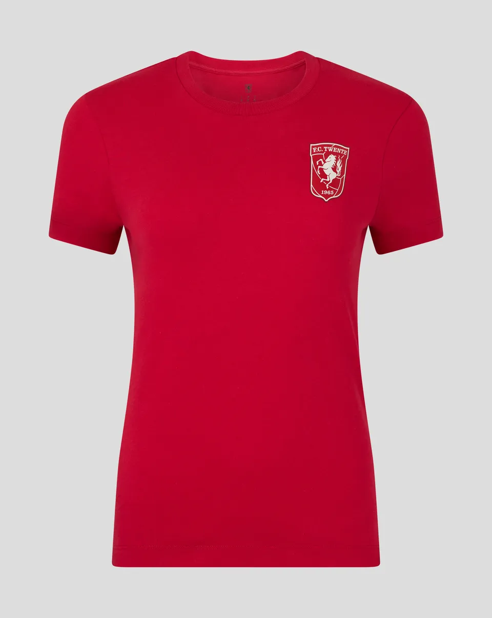 Twente Core Crest T-shirt 25/26 donna rosso 40 tifoso