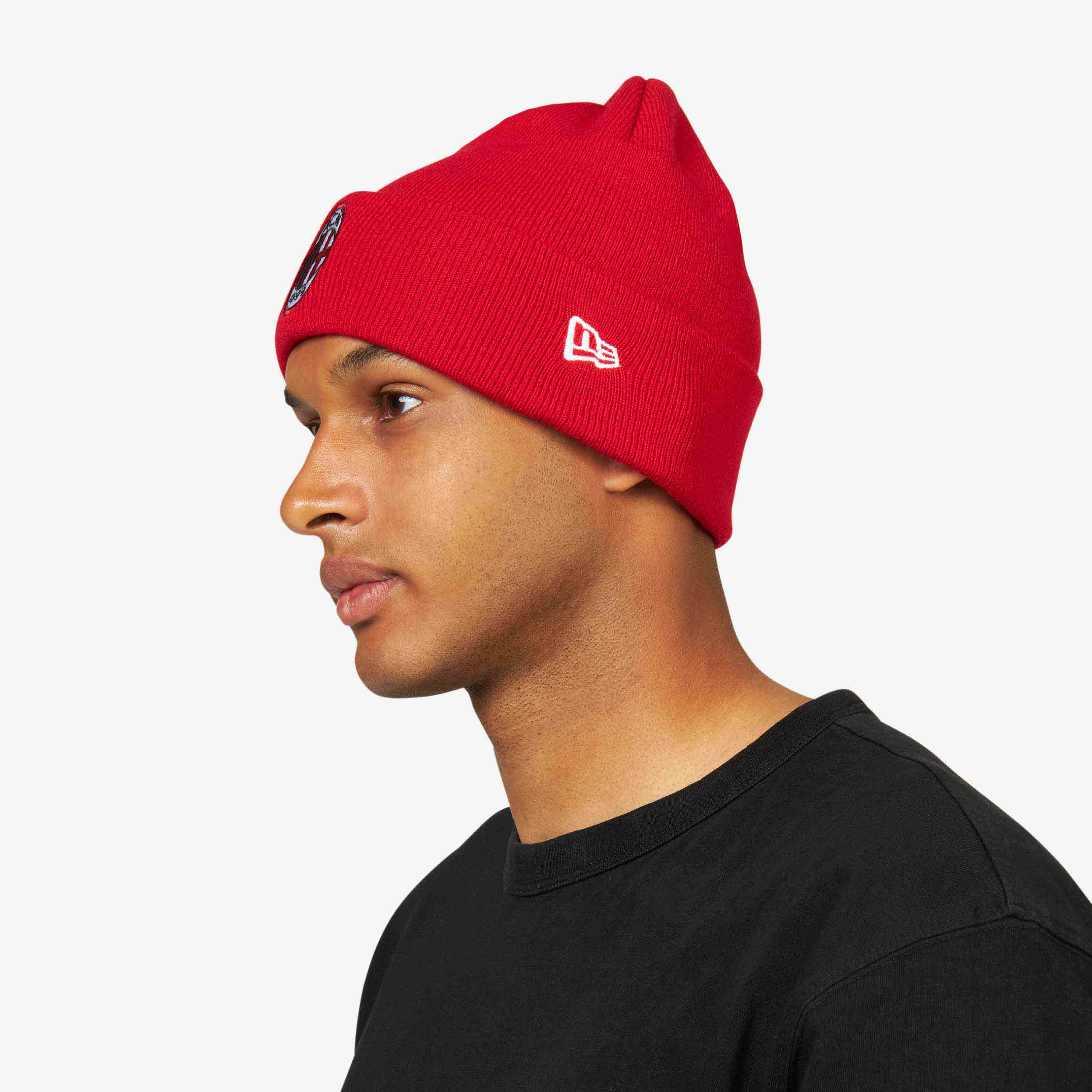 AC Milan Cappelli New Era Beanie logo taglia unica acrilico