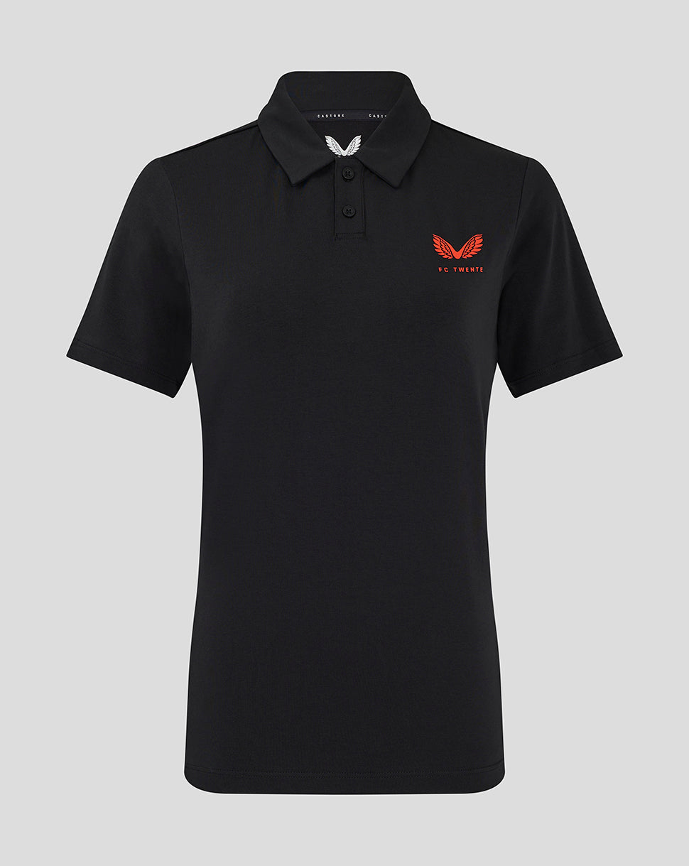 Twente Travel Travel Polo polo donna nera traspirante