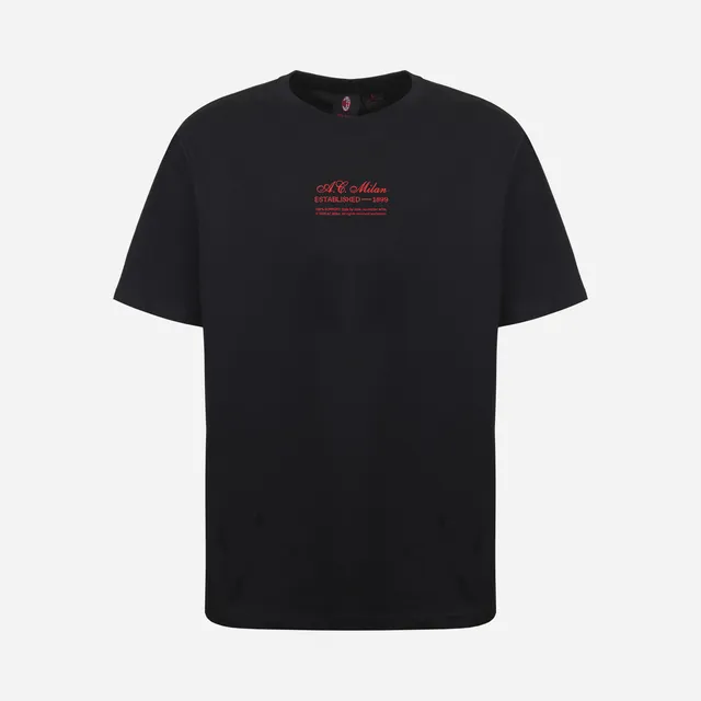 AC Milan Casciavit t-shirt uomo nera cotone 1899