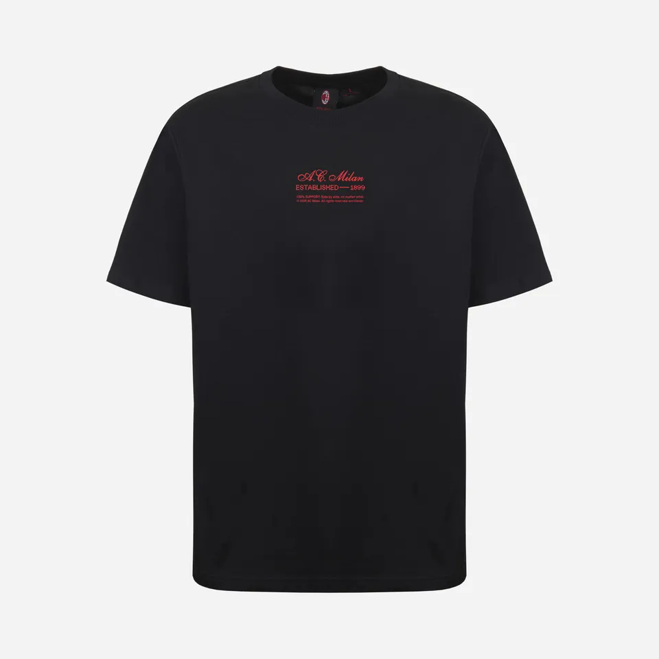AC Milan Casciavit t-shirt uomo nera cotone 1899