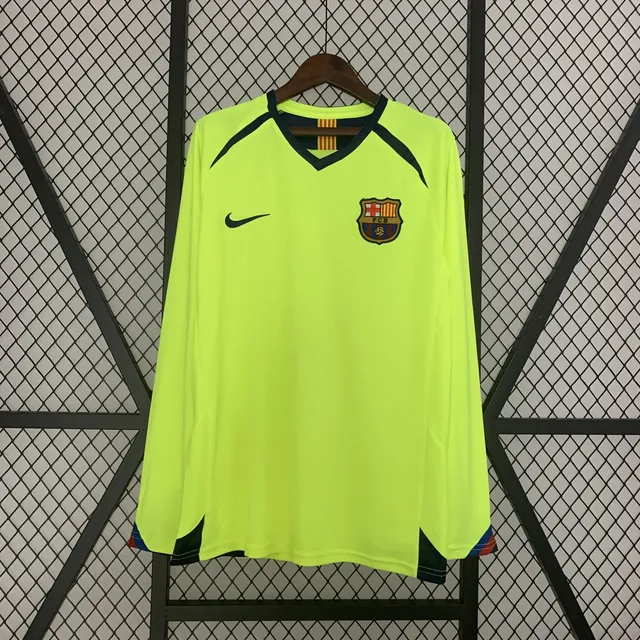 Tifoso Store Barcellona 2005/06 maglia retro manica lunga fluo