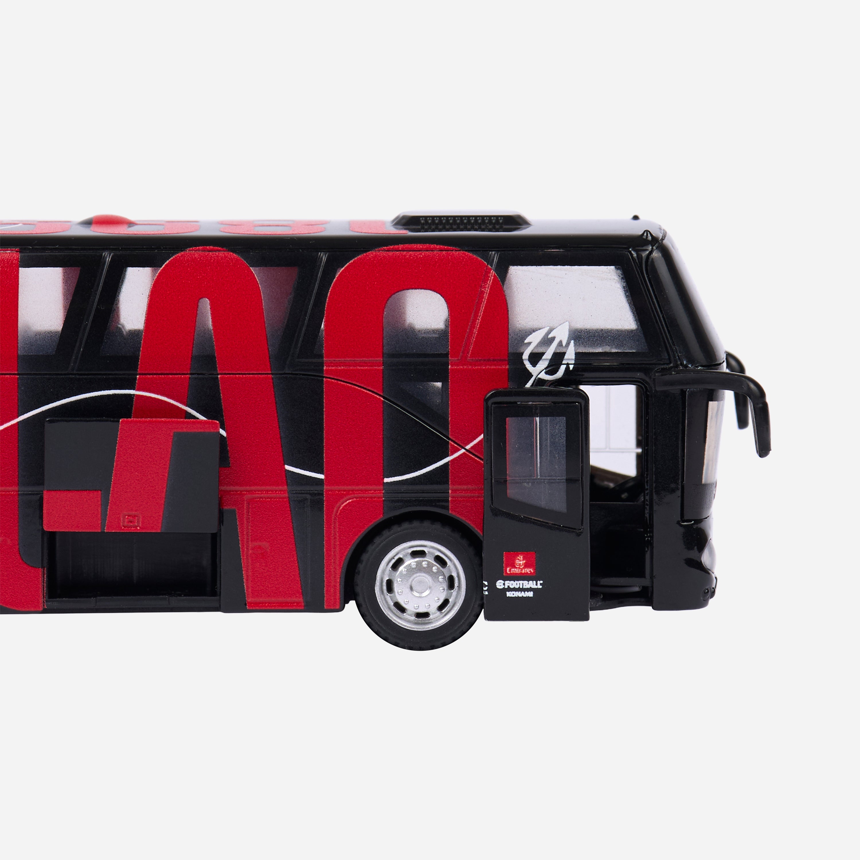 AC Milan Toy Bus pullman giocattolo nero rosso taglia unica