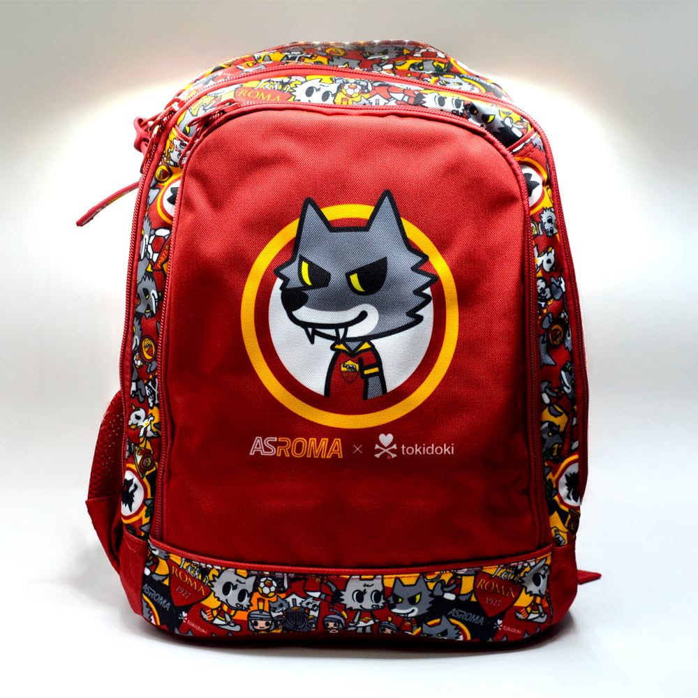 Roma Fanshop Scuola Zaino Tokidoki Romolo giallorosso