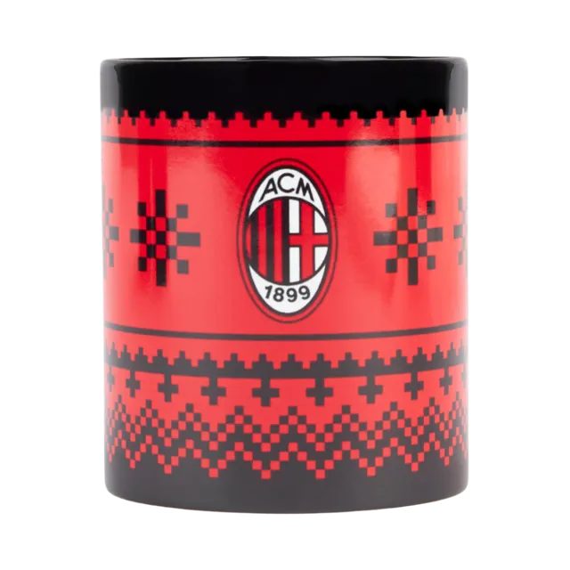 AC Milan Christmas tazza natalizia ceramica rossa